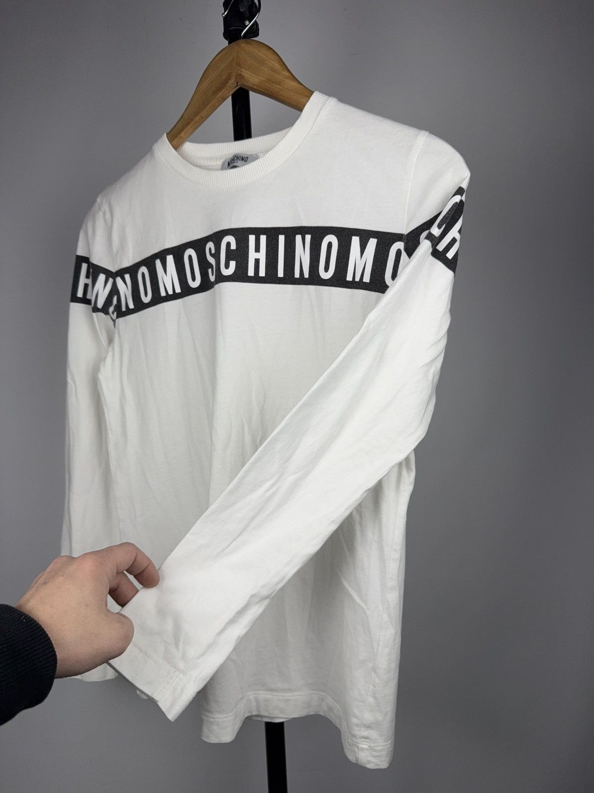 Moschino Luxury 00s Moschino Teen Logo Long Sleeve Womens XS Size XS / US 0-2 / IT 36-38 - 6 Thumbnail
