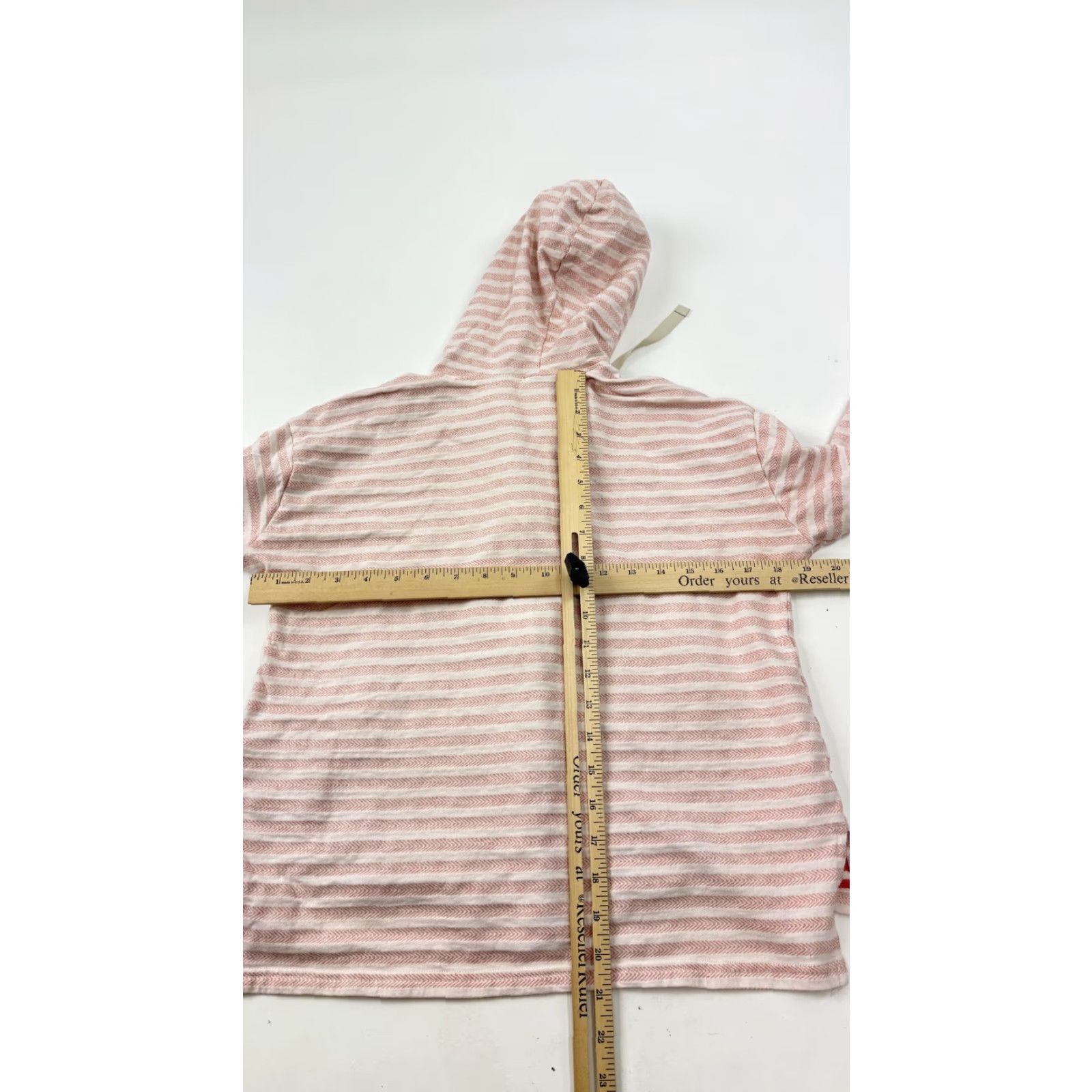 Pinko Columbia Hoodie Womens Small Pink White Stripe Zip Up Soft Cozy Fleece Jacket Size S / US 4 / IT 40 - 6 Thumbnail