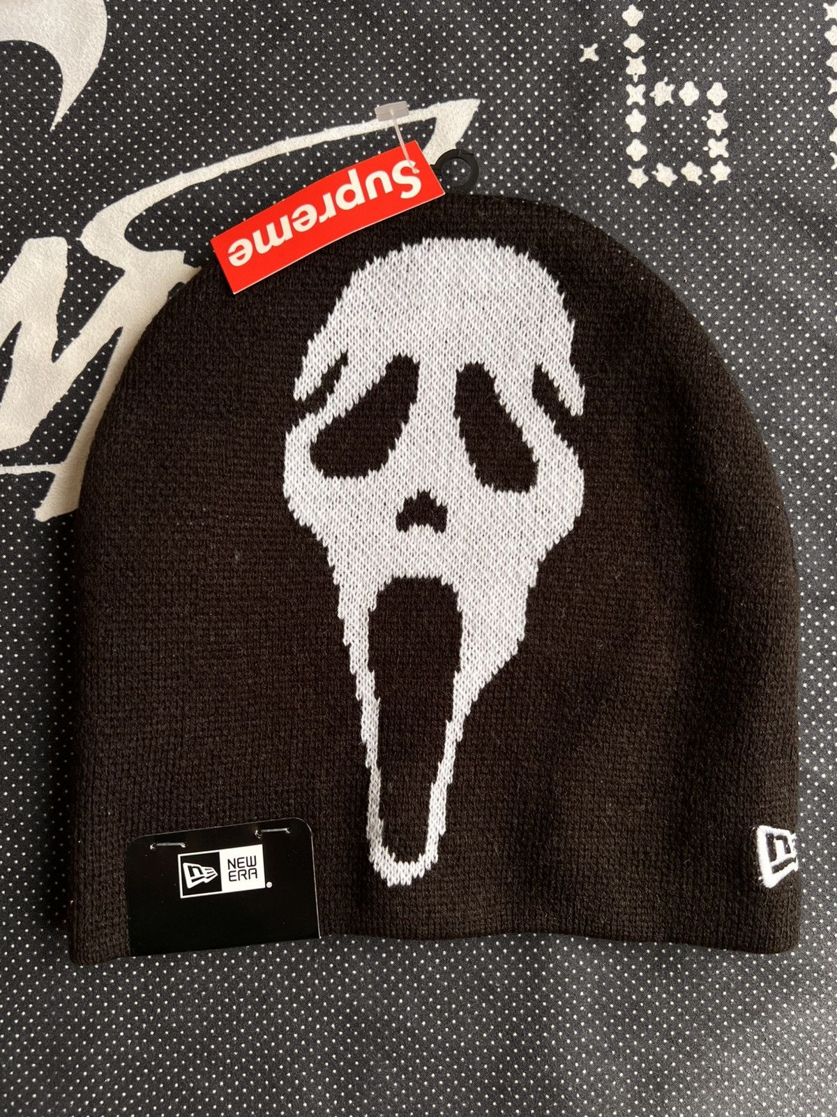Supreme Supreme® New Era Ghostface Beanie Black scream mask cap hat Size ONE SIZE - 10 Thumbnail