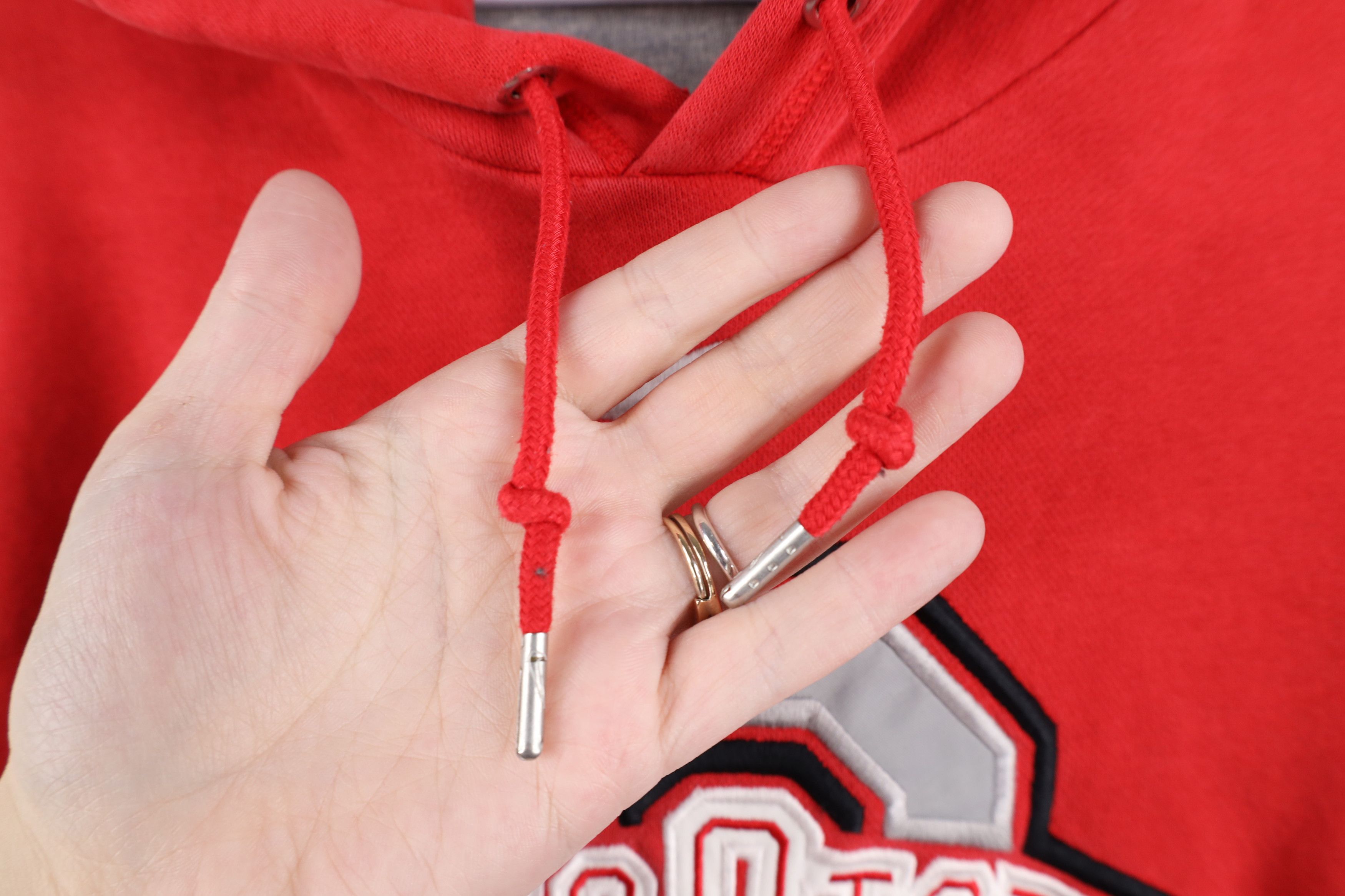Nike Vintage Nike Center Swoosh Ohio State University Hoodie Size US L / EU 52-54 / 3 - 7 Thumbnail