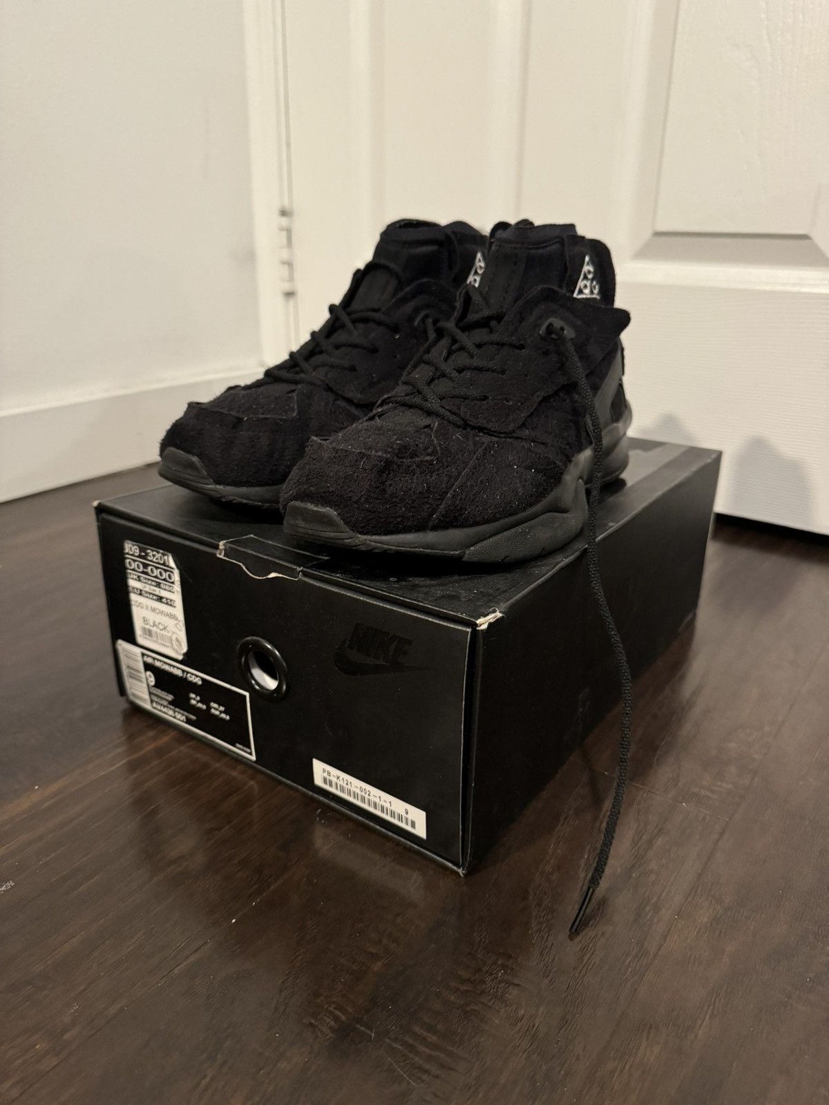 image of Comme Des Garcons x Nike Acg X Cdg Comme Des Garçons Black Air Mowabb Shoes, Men's (Size 9)