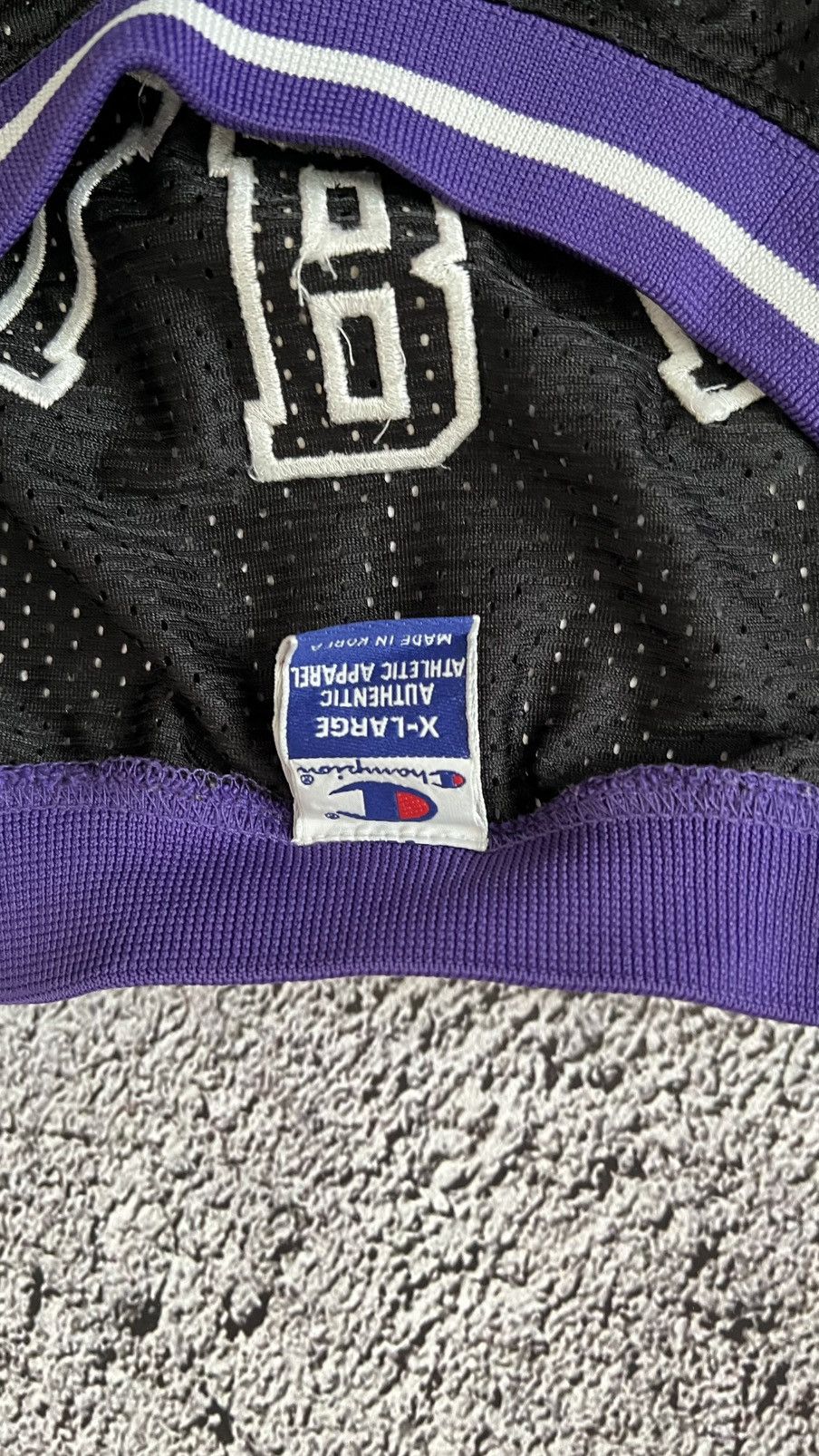 Champion × NBA × Vintage VTG 90’s Sacramento Kings NBA Mike Bibby champion jersey Size US XL / EU 56 / 4 - 4 Thumbnail