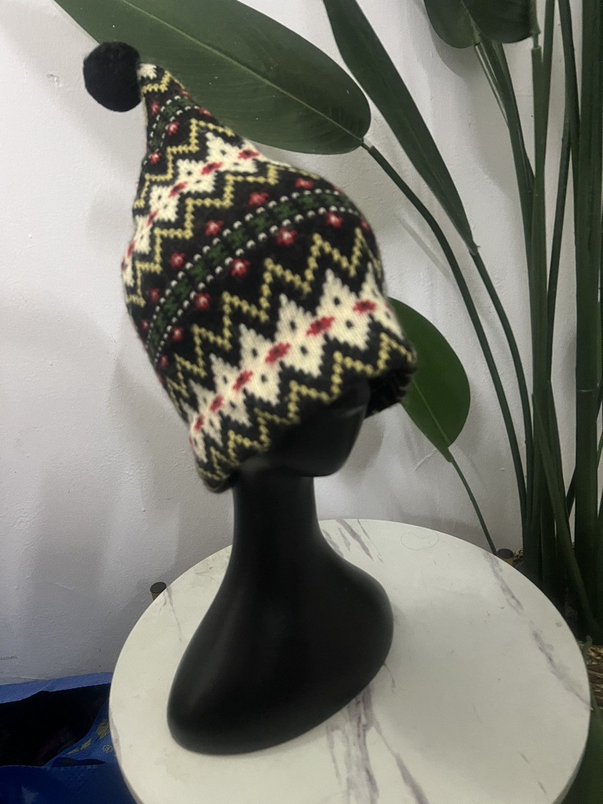 By Walid × Japanese Brand VINTAGE NAVAJO WOOL LONG BEANIE Size ONE SIZE - 5 Thumbnail
