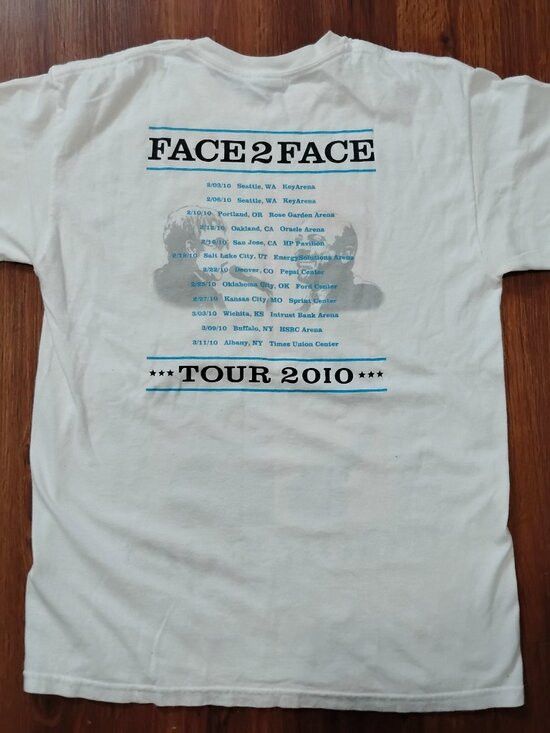 Gildan Elton John Billy Joel Face 2 Face Tour 2010 T-Shirt Size US M / EU 48-50 / 2 - 5 Thumbnail