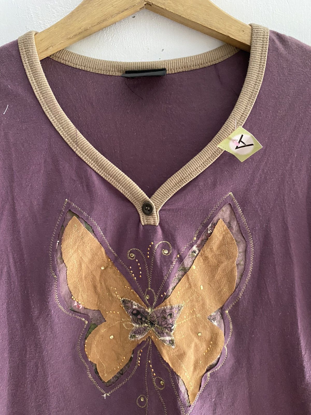 Designer × Hysteric Glamour × Vintage Anna Sui patchwork butterfly longsleeve Size US M / EU 48-50 / 2 - 3 Thumbnail