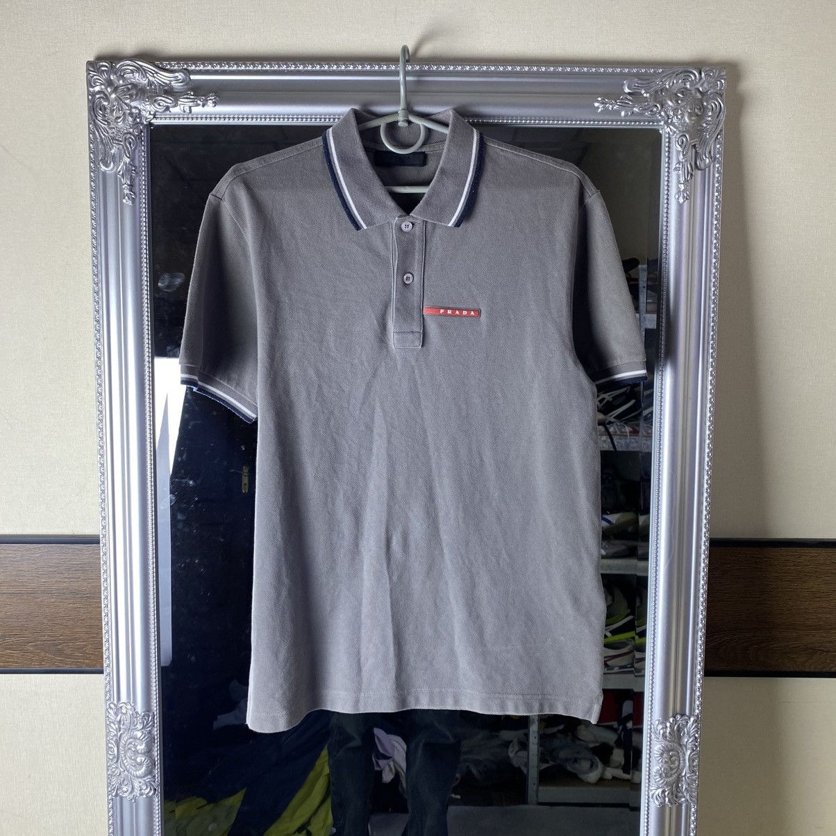 Prada Prada Polo T-Shirt Red Tab Size US M / EU 48-50 / 2 - 1 Thumbnail