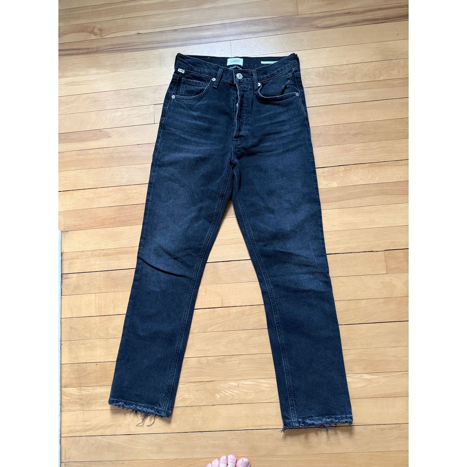 Citizens Of Humanity Citizens of Humanity High Rise Vintage Slim - Black - 25 Size 25" / US 0 / IT 36 - 1 Thumbnail