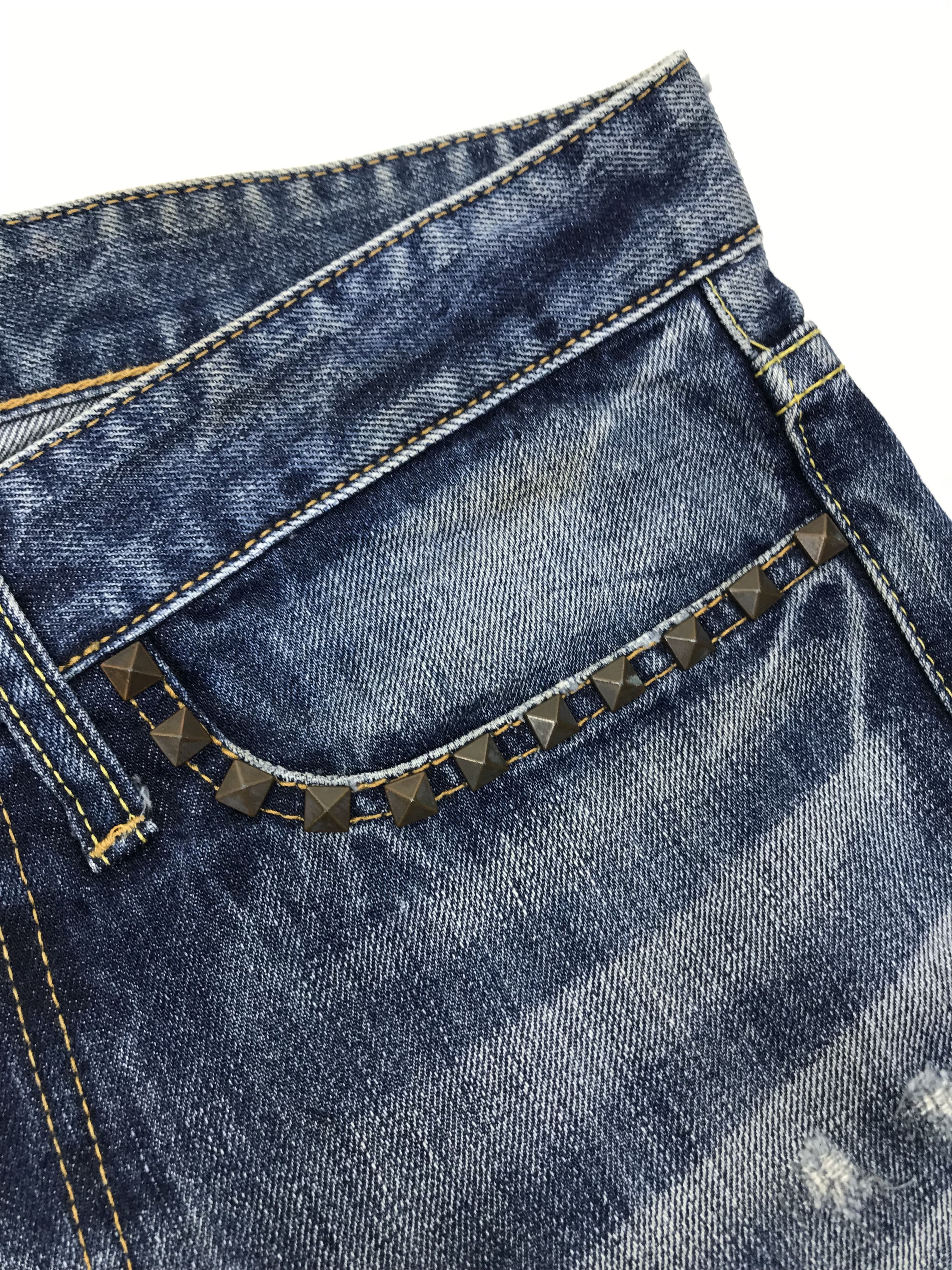 Vanquish Vanquish Japan Blue Wash Studded Jeans Size US 32 / EU 48 - 8 Thumbnail