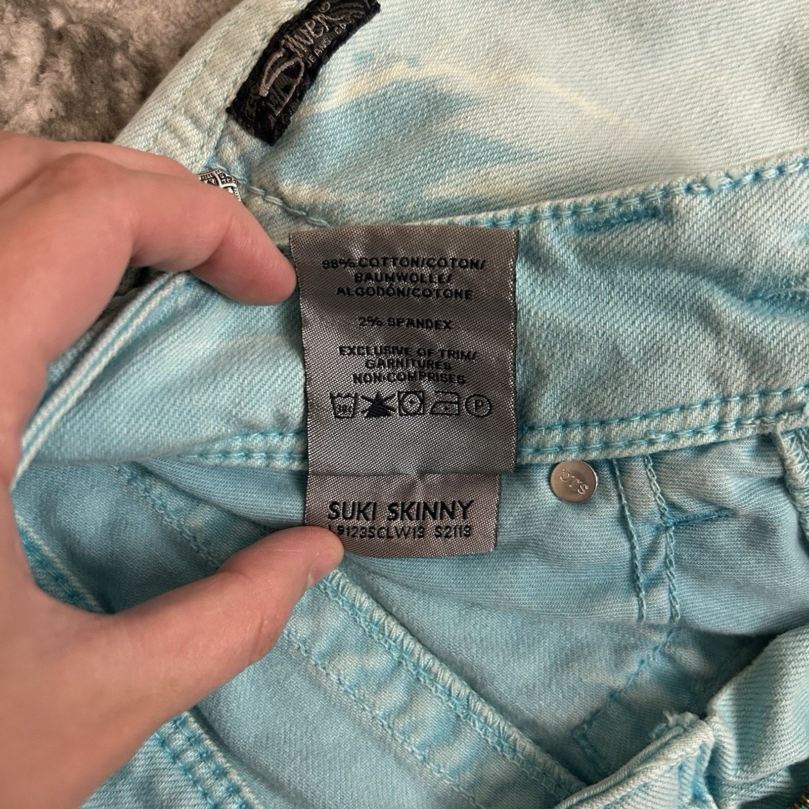 Silver Jeans Co. Silver Suki Skinny Jeans Women's W27/L31 Light Blue Wash Size 27" / US 4 / IT 40 - 7 Thumbnail