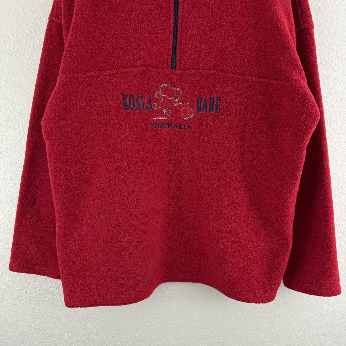 Other Koala Bare Australia 90s Red Oversized Fleece Sweatshirt Size M / US 6-8 / IT 42-44 - 4 Thumbnail