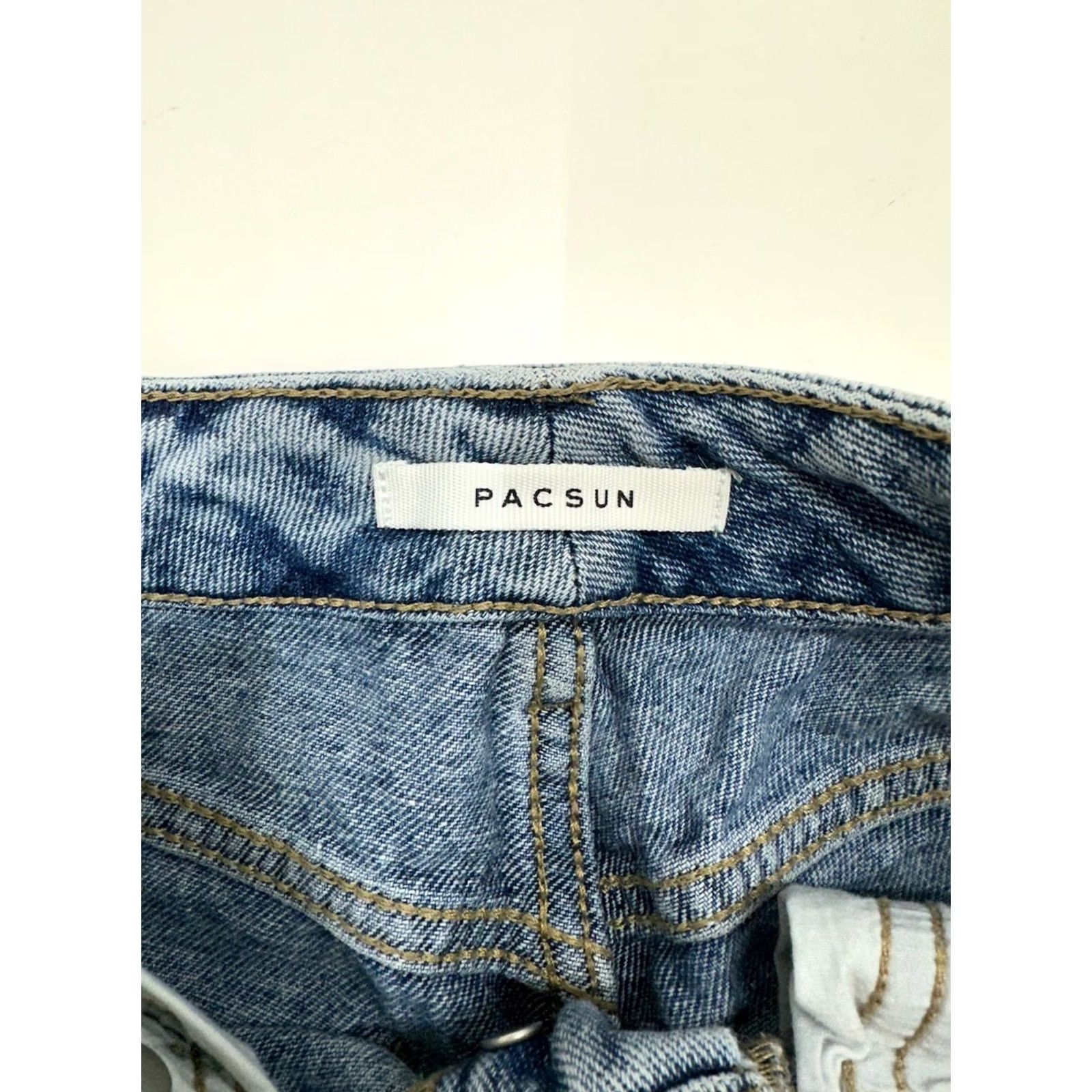 Pacsun Pacsun Womens Jeans Size 23 Mom Jean Distressed Denim Button Up Jeans Size 40" / US 18 - 4 Thumbnail