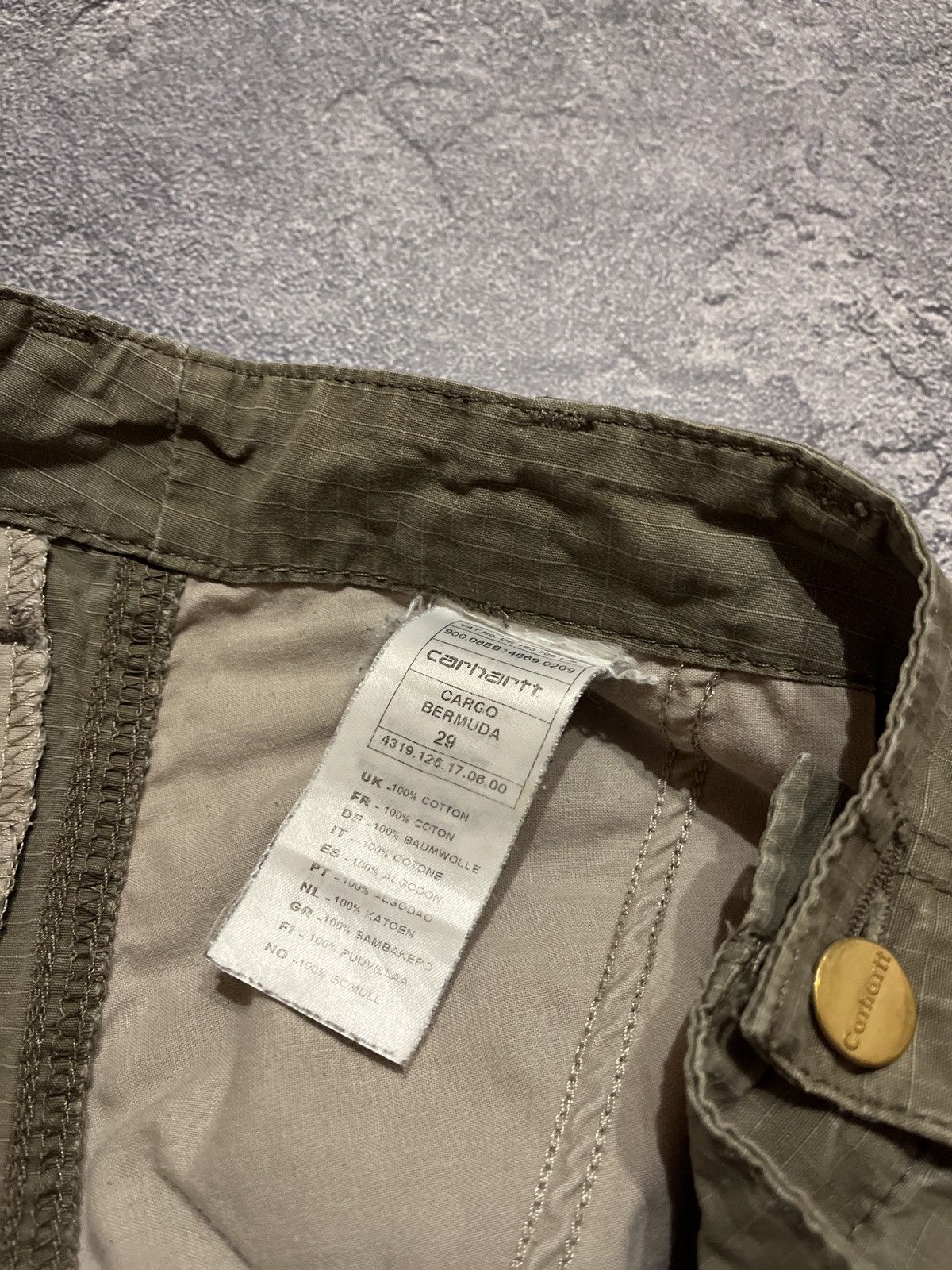 Carhartt × Vintage Carhartt Vintage Cargo Bermuda Shorts Workwear Size US 29 - 6 Thumbnail