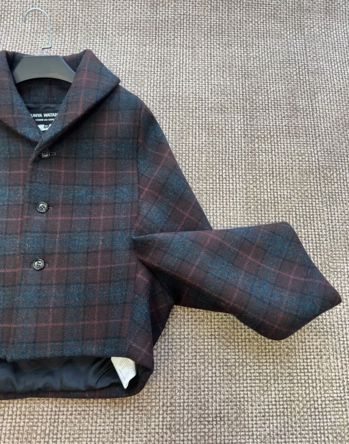 Comme des Garcons Junya Watanabe Comme des Garçons Plaid Wool Jacket K23 Size XS / US 0-2 / IT 36-38 - 6 Thumbnail