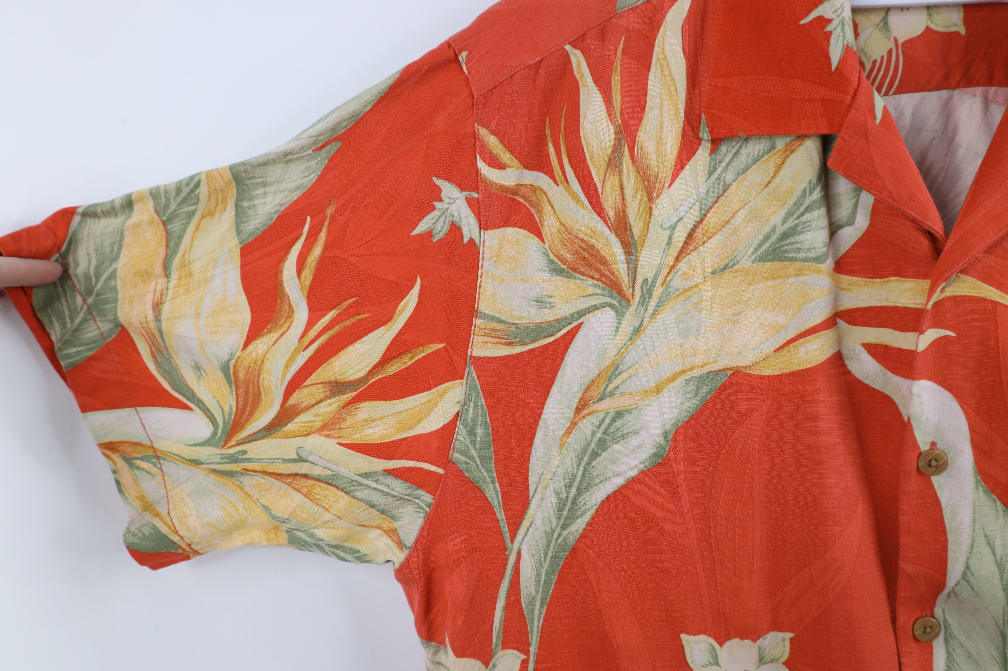 Tommy Bahama × Vintage Vintage Tommy Bahama Collar Flower Hawaiian Button Shirt Size US L / EU 52-54 / 3 - 4 Thumbnail