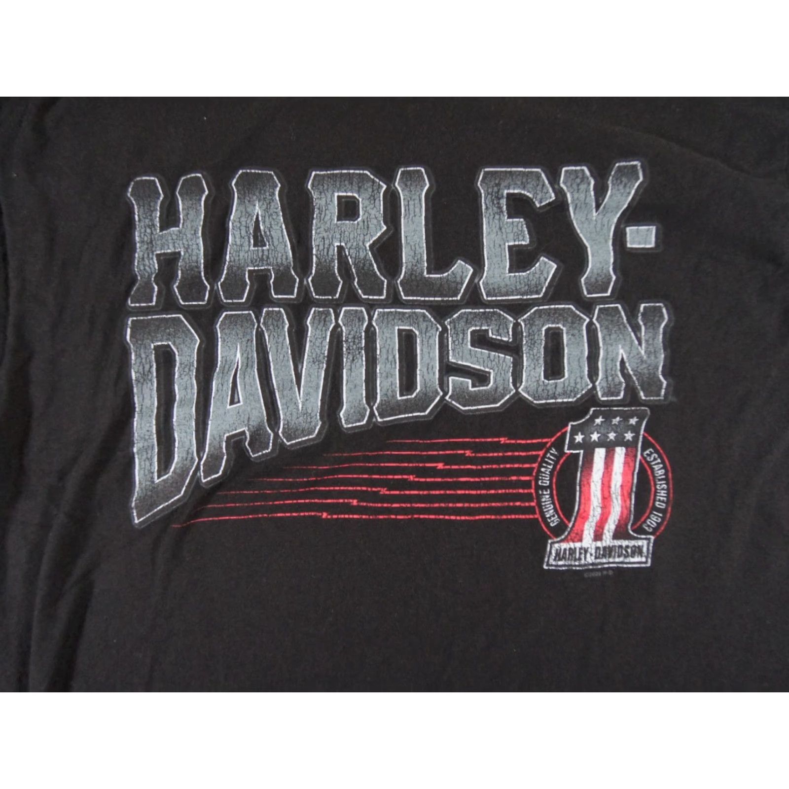 Harley Davidson Harley-Davidson T-Shirt Mens XL Black Motorcycle Logo Short Sleeve Casual All Seasons Size US XL / EU 56 / 4 - 2 Thumbnail
