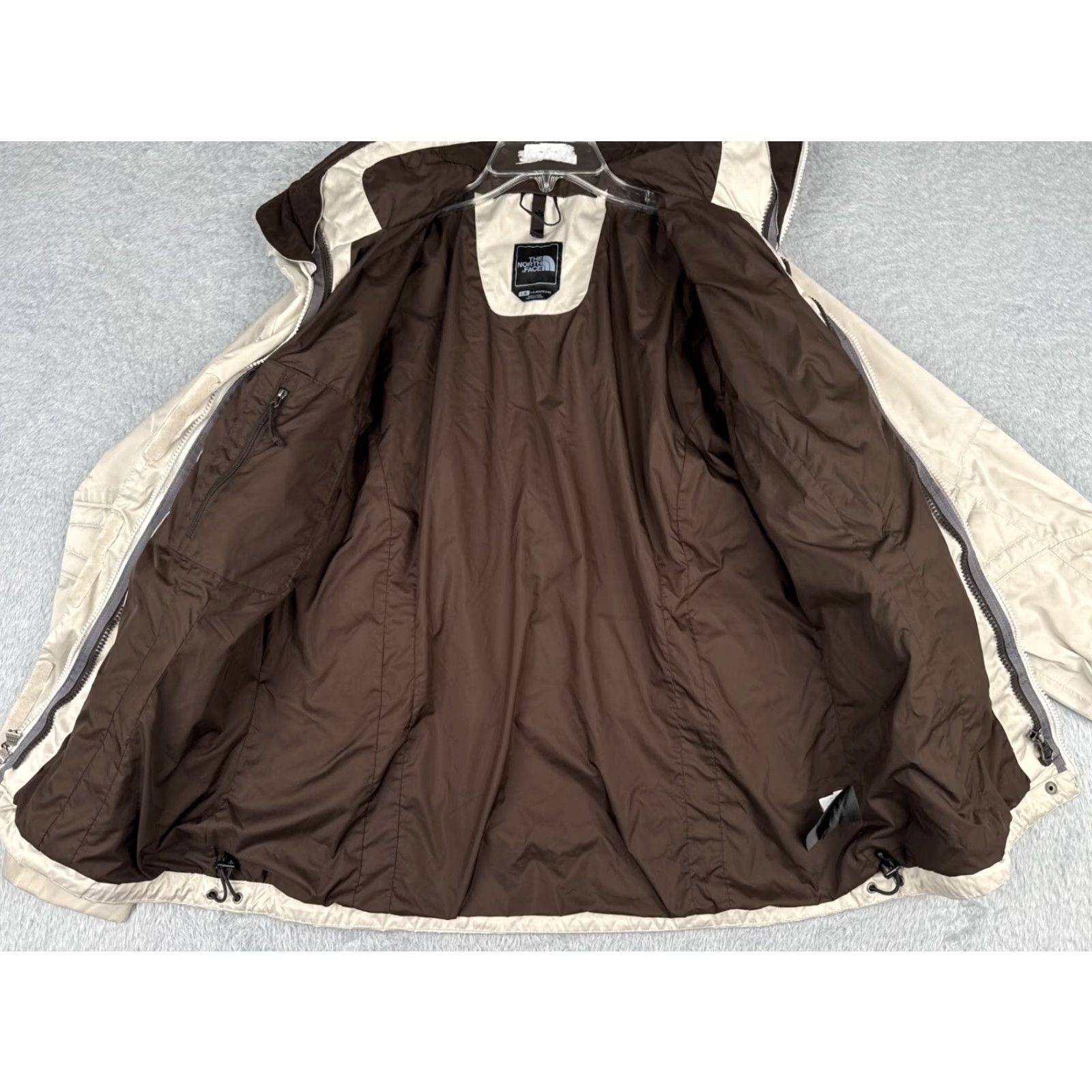 The North Face The North Face Jacket Womens L Beige Full Zip Hyvent Nylon Shell Windbreaker Regular Size Type: Jacket Ladies, Womens Size L / US 10 / IT 46 - 2 Thumbnail