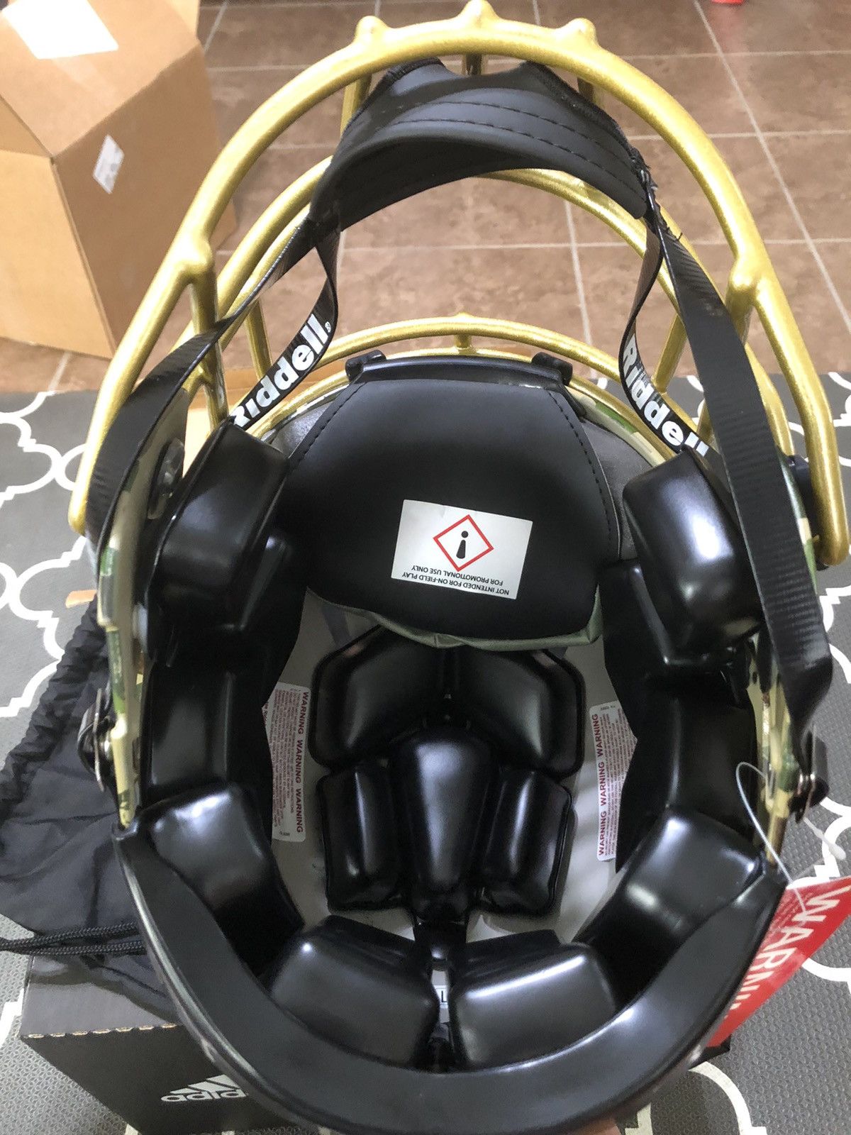 Adidas × Bape Bape x Adidas Riddell Football Helmet Size ONE SIZE - 7 Thumbnail