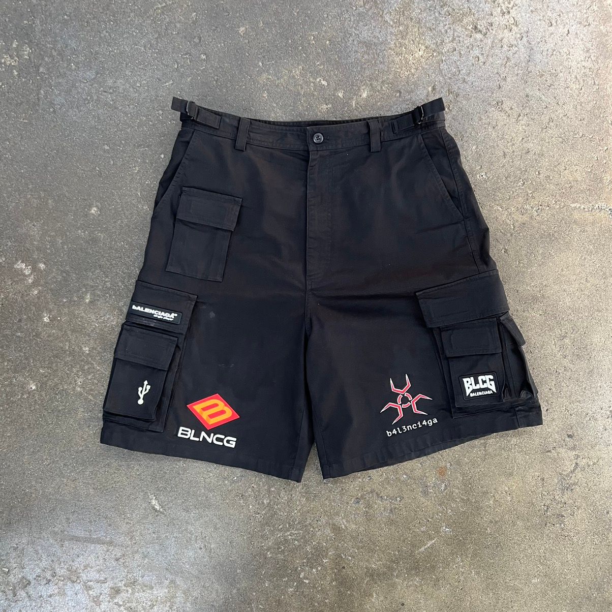 Pre-owned Balenciaga Gamer Shorts ‘black'