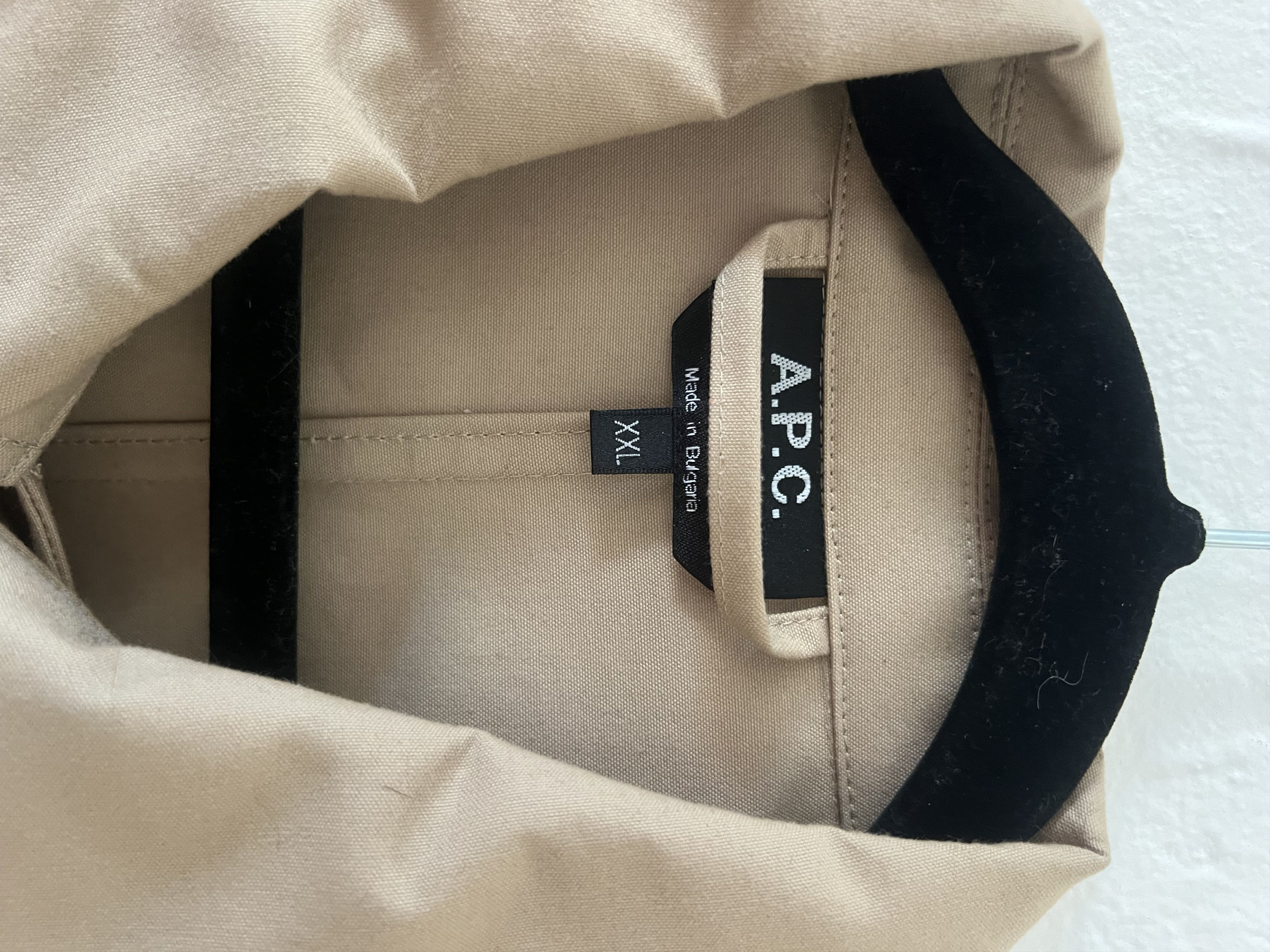 A.P.C. A.P.C Beige André Jacket Size US XXL / EU 58 / 5 - 4 Thumbnail