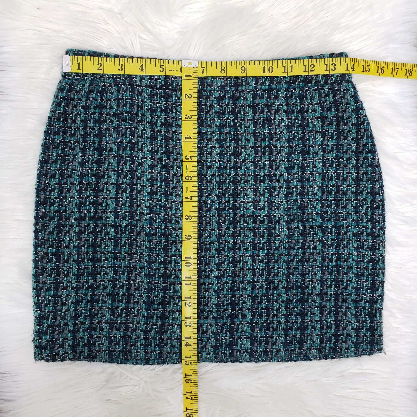 J.Crew J. Crew Tweed Skirt Pencil Mini Wool Blend Women's 00 Lined Size 24" / US 00 / IT 34 - 10 Thumbnail