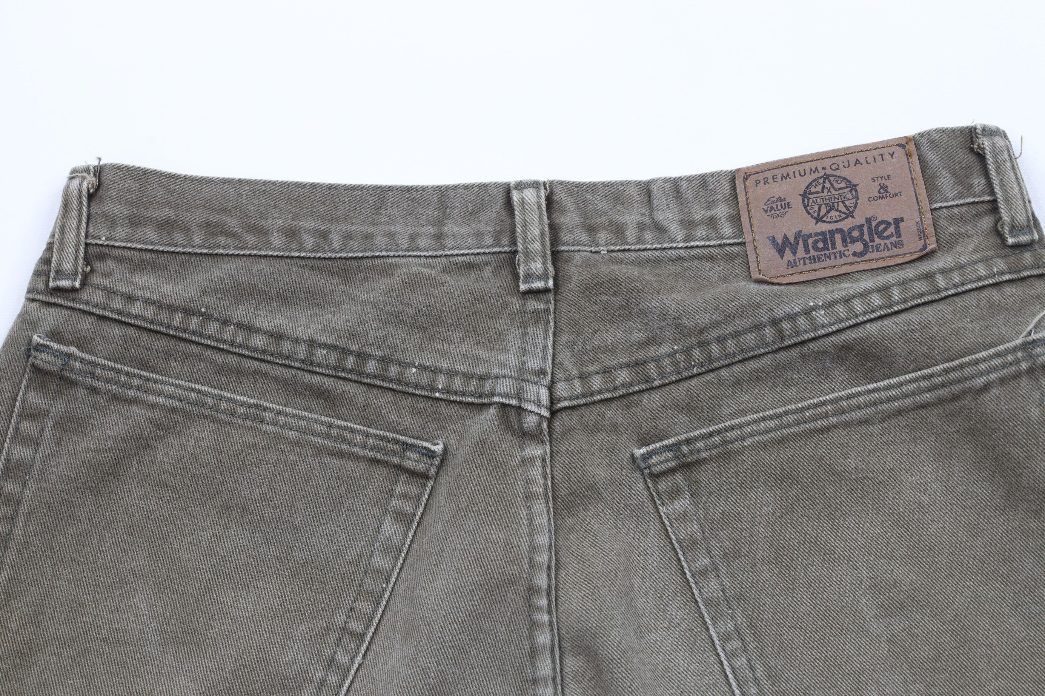 Vintage × Wrangler Vintage 90s Wrangler Jean Shorts Jorts Green Cotton USA Size US 32 / EU 48 - 10 Thumbnail