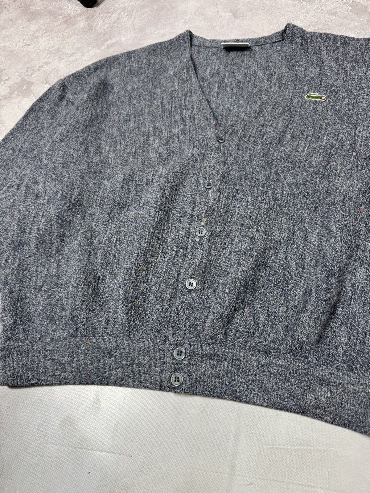 Lacoste Vintage Lacoste Wool Perfectly Made Cardigan Made in France Size US L / EU 52-54 / 3 - 8 Thumbnail