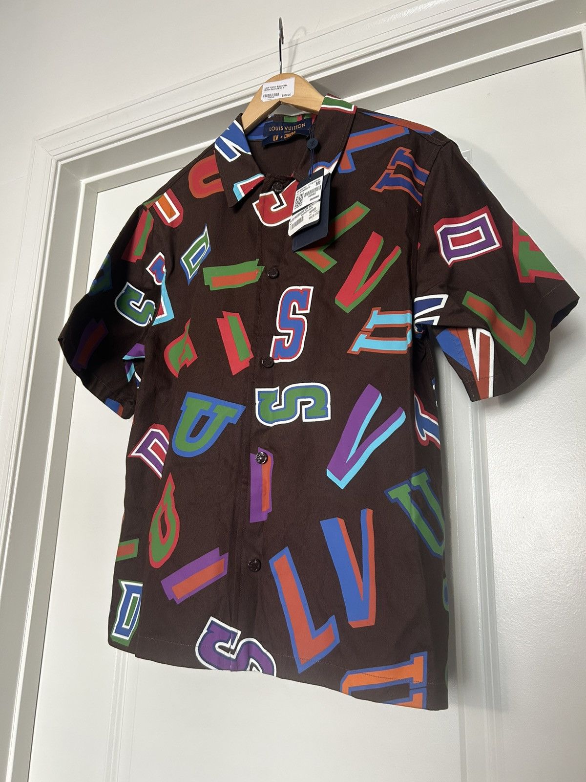 Louis Vuitton × NBA Louis vuitton NBA button up brown Size US M / EU 48-50 / 2 - 1 Thumbnail