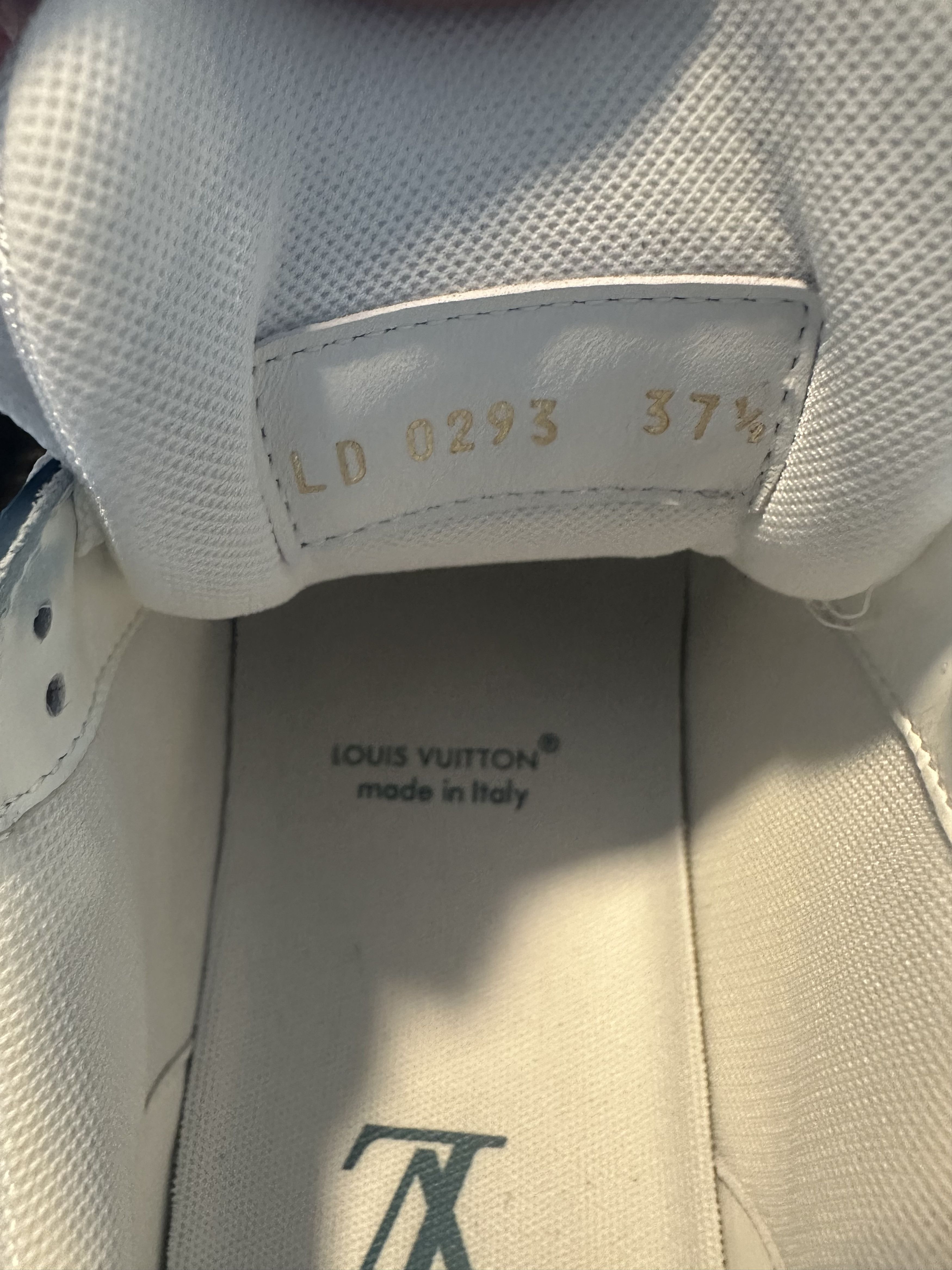 Louis Vuitton LV Blue Trainer Sneaker Size US 7.5 / IT 37.5 - 5 Thumbnail