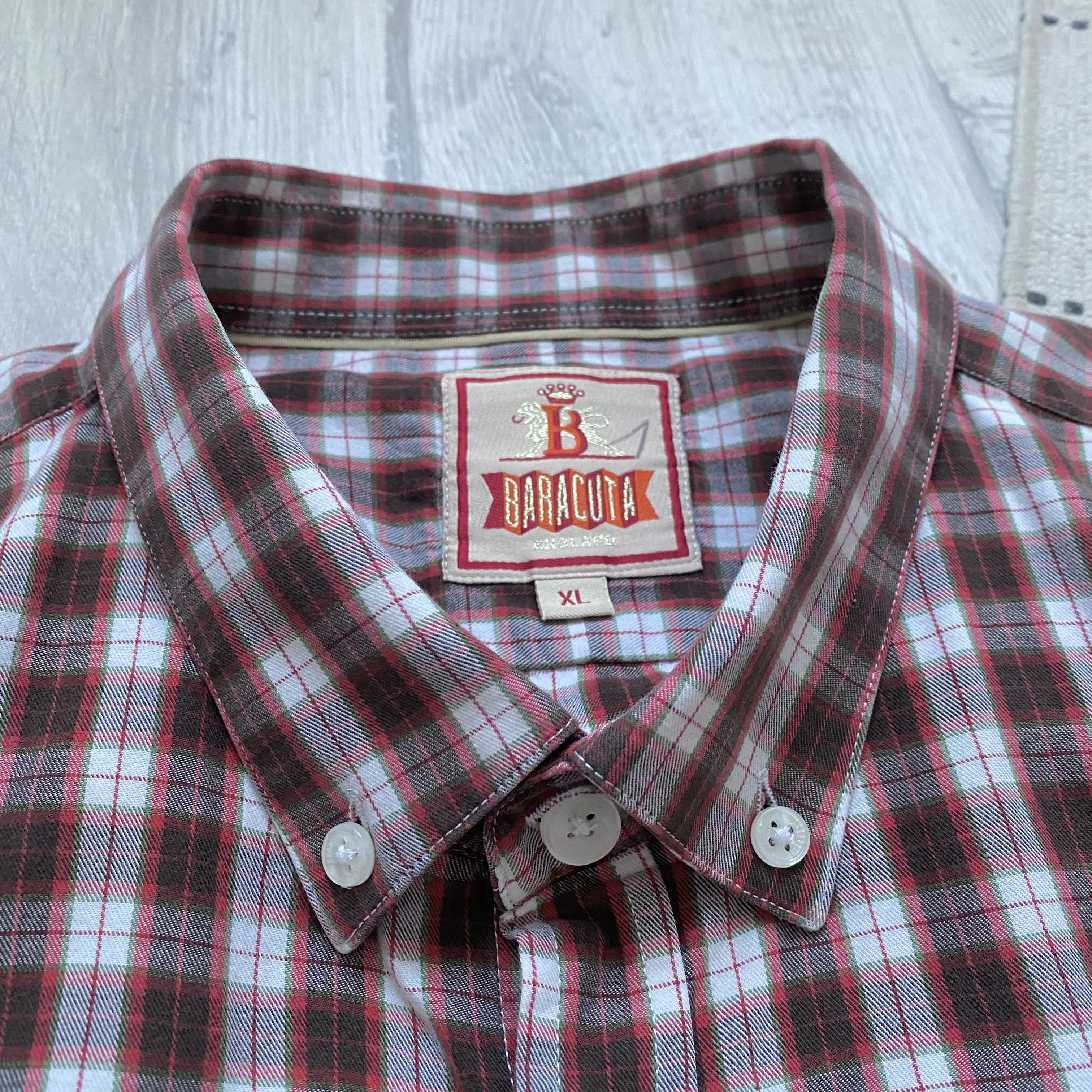Baracuta 👔 Vintage luxury Batacuta Shirt checked Size US XL / EU 56 / 4 - 7 Thumbnail
