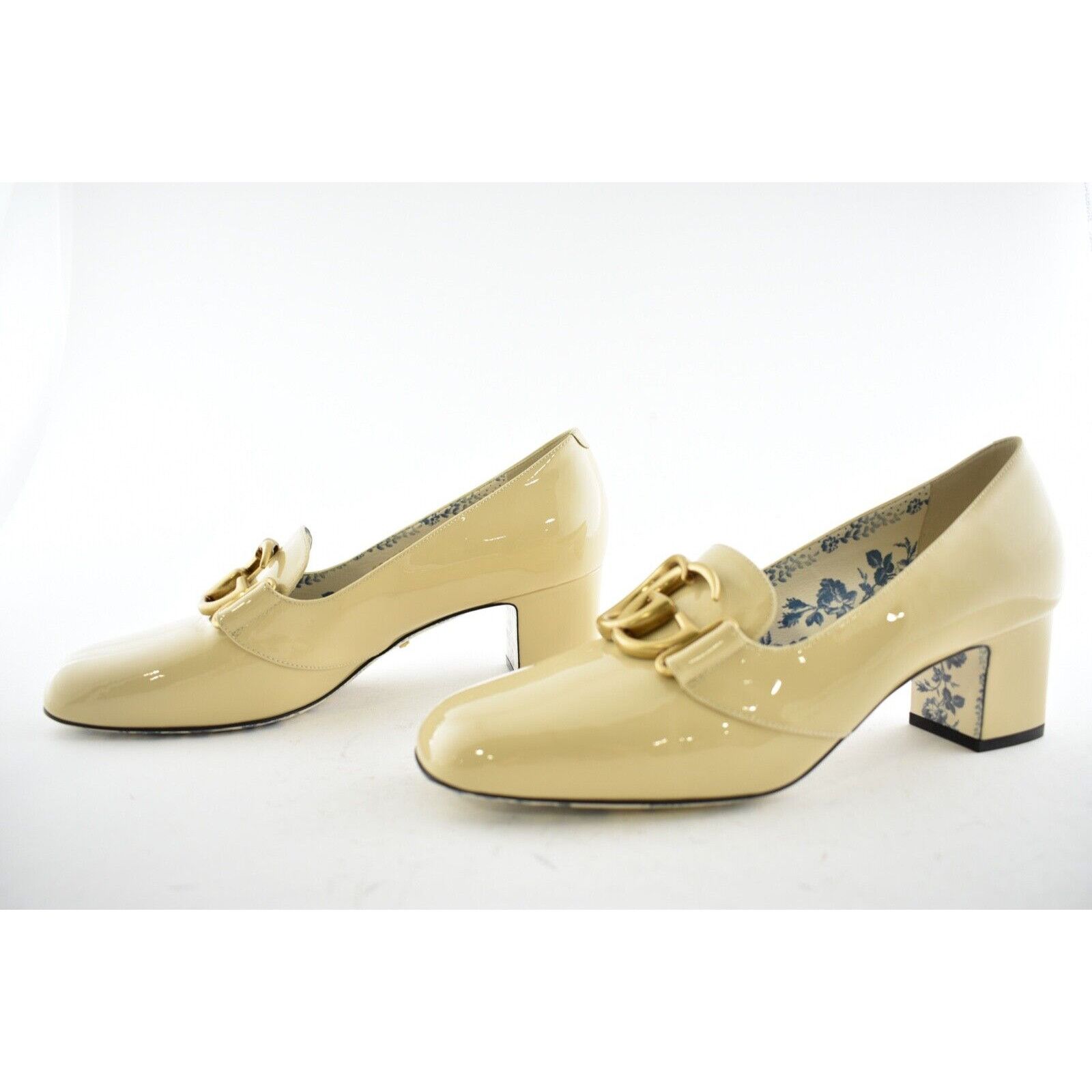 Gucci Victoire 55 Leather Block Mid Heel Mule Loafer Pump 39 Size US 9 / IT 39 - 10 Thumbnail