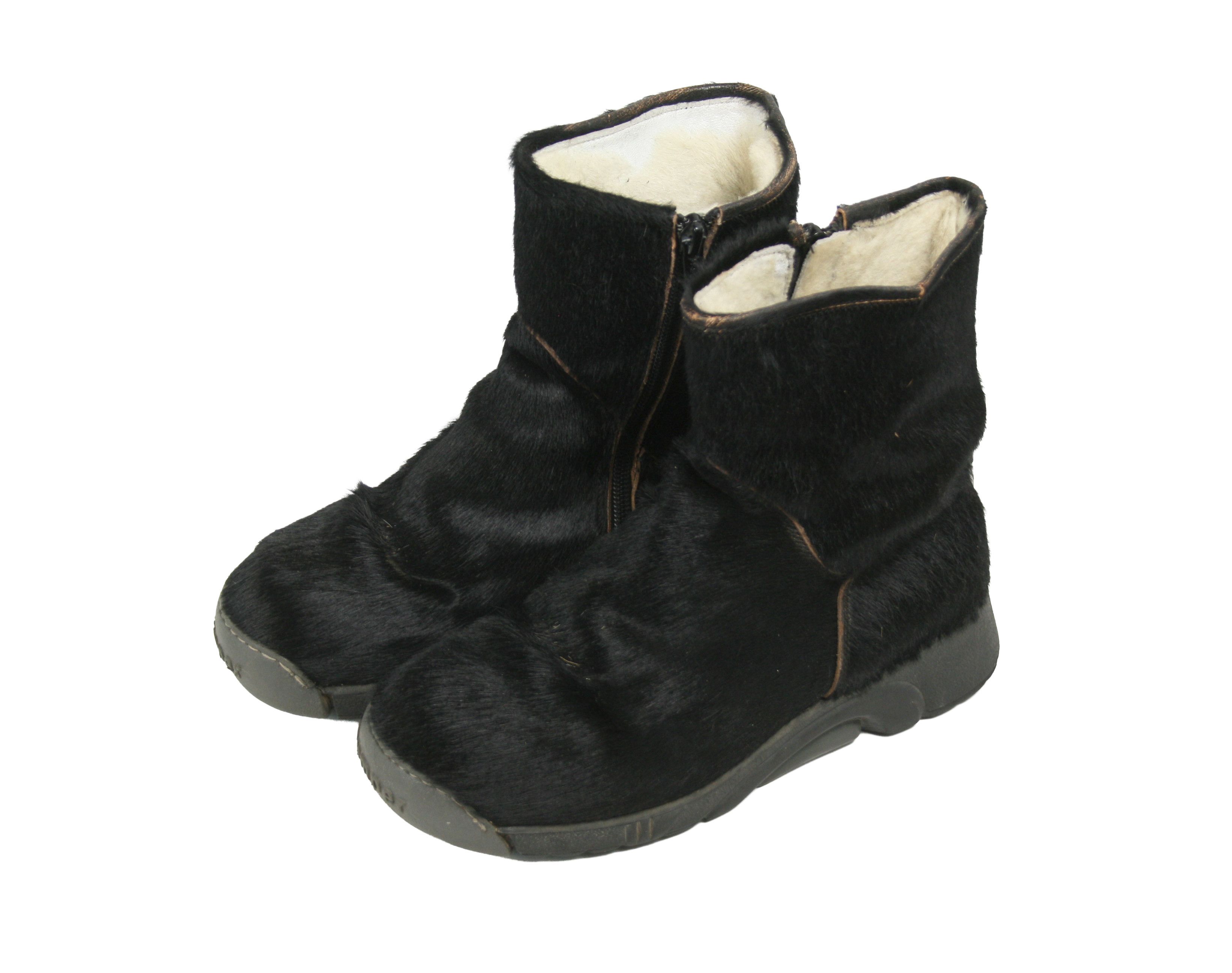Japanese Brand Bumper 00S Y2K Pony Hair Fur Zip Chewbacca Boots Vintage Size US 7 / IT 37 - 3 Thumbnail