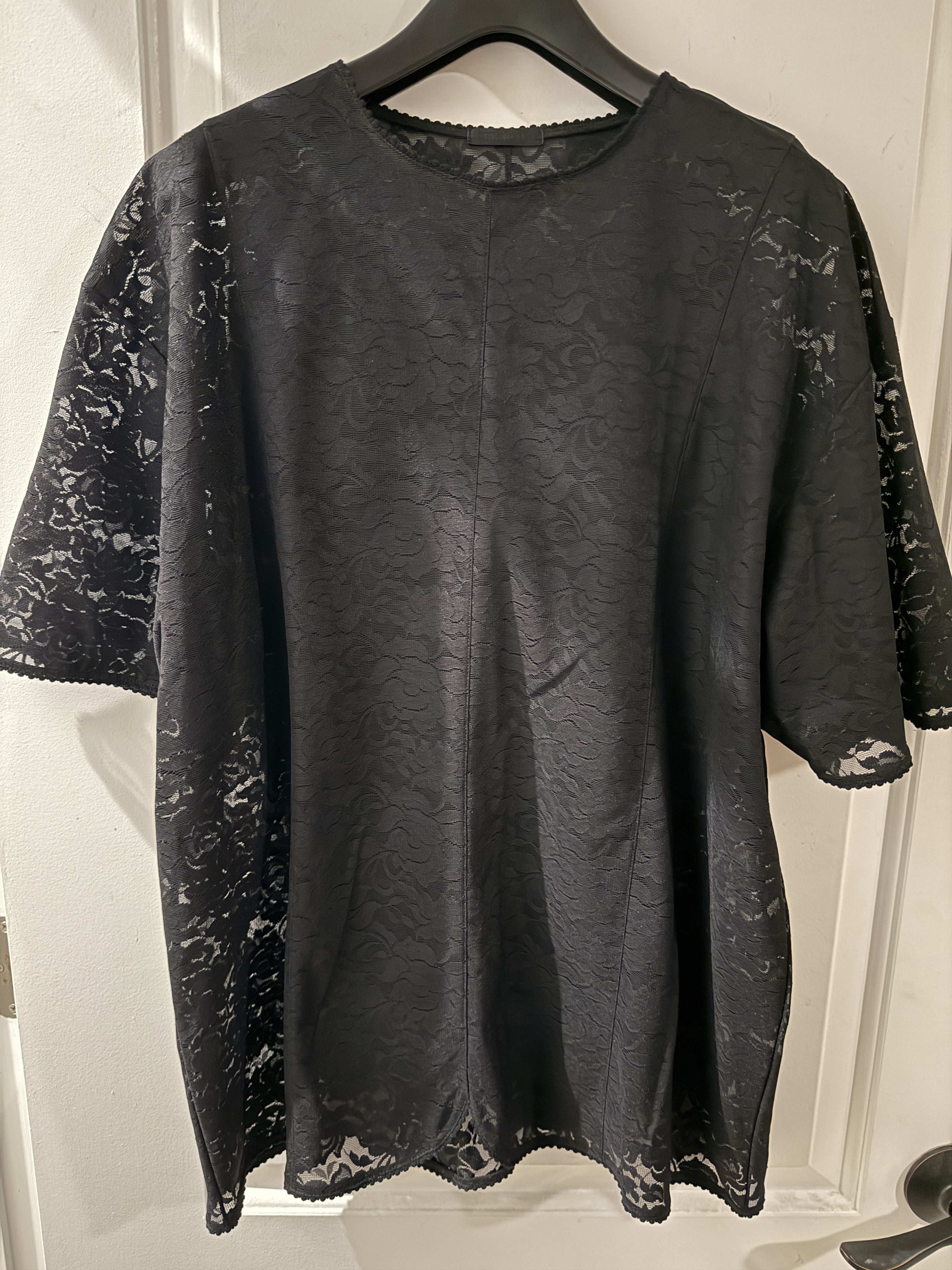 Other Birrot Black Rose Lace T-Shirt Size US M / EU 48-50 / 2 - 2 Thumbnail