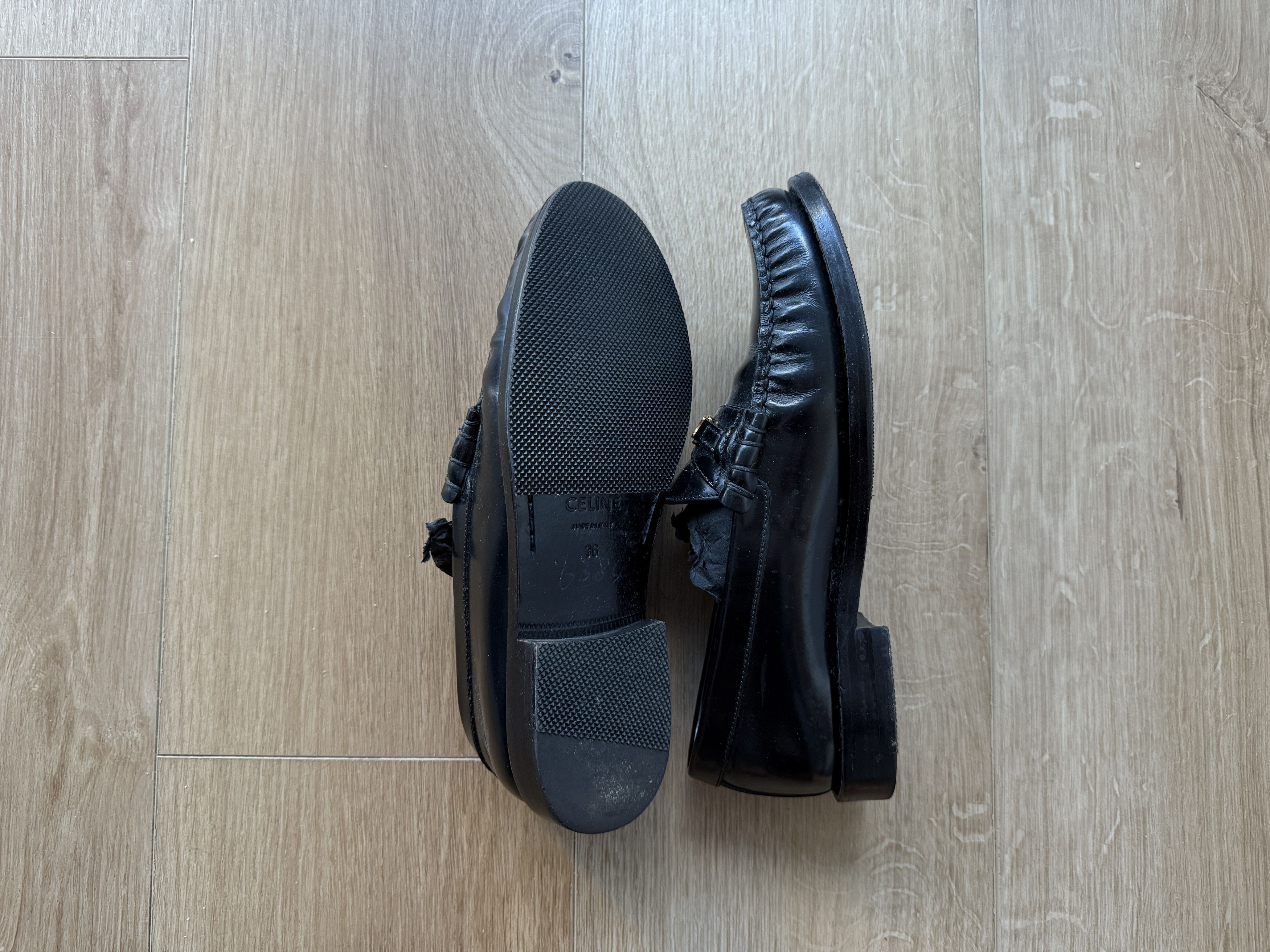 Celine Celine Luco Loafer in Polished Bullskin Size US 6 / IT 36 - 3 Thumbnail