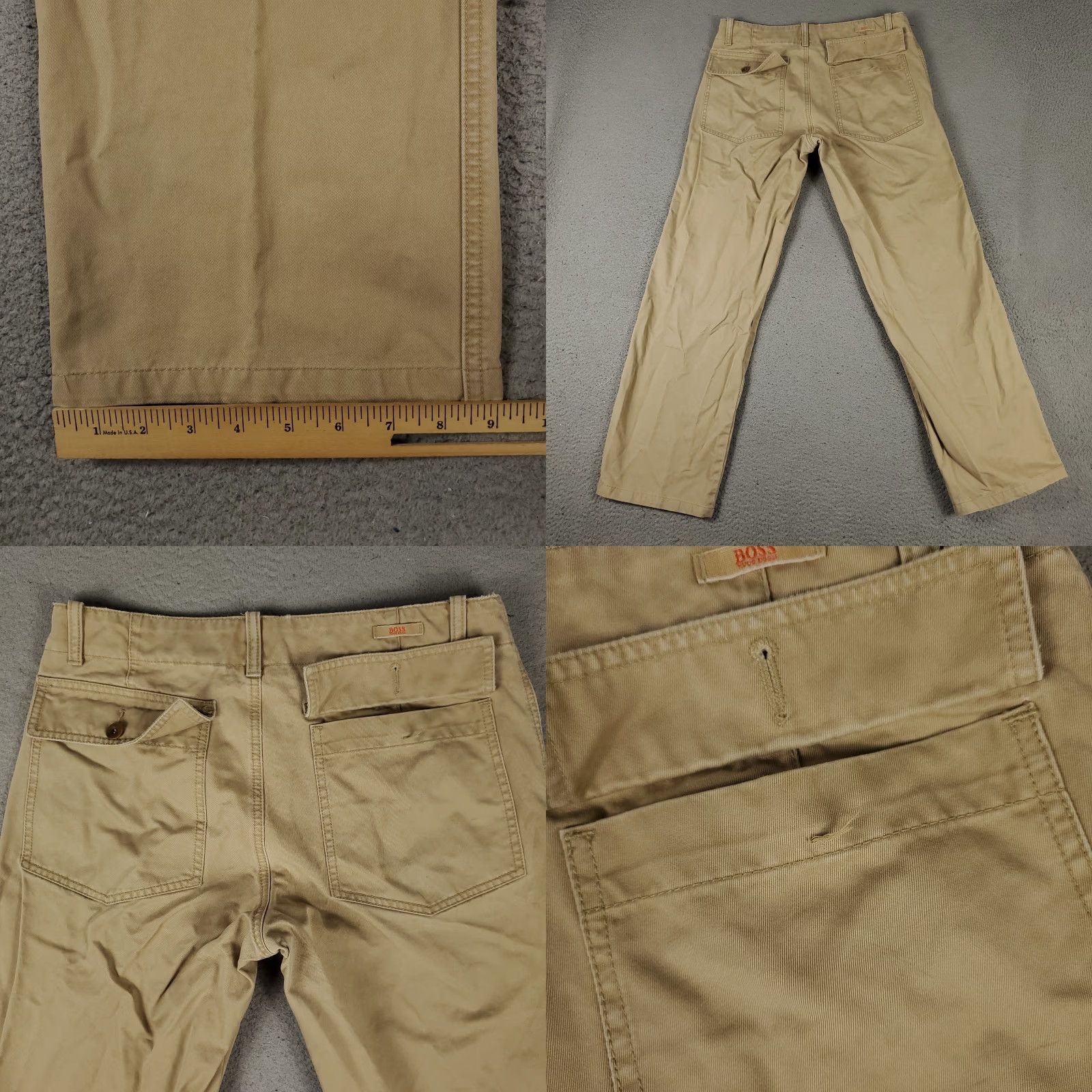 Hugo Boss HUGO BOSS Pants Mens 32 Chino Regular Brown 5-Pocket Flat Front Cotton Blend Inseam 31" Slim Straight Mens Size US 32 / EU 48 - 8 Thumbnail