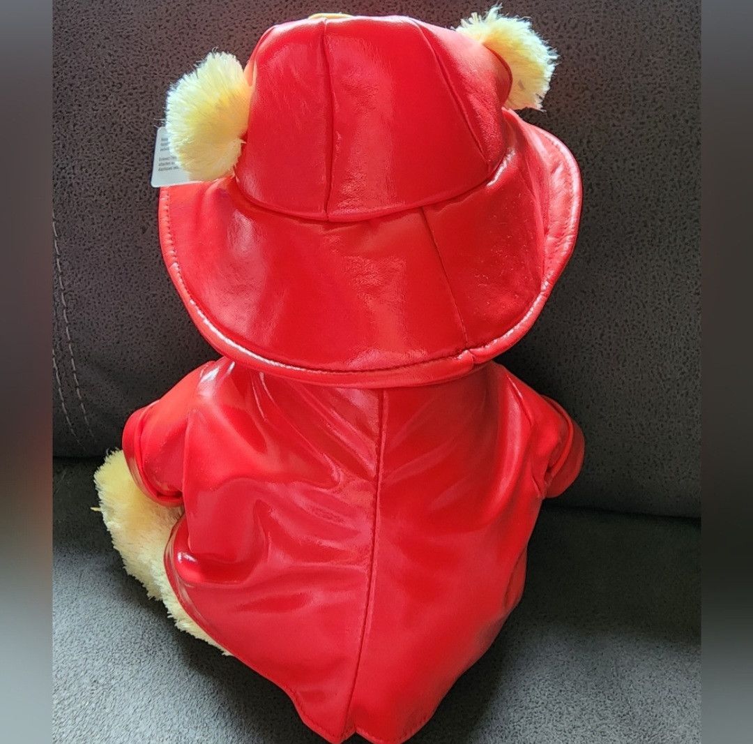 Disney NWT Disney Winnie The Pooh Rainshop Red Raincoat Plush Size ONE SIZE - 2 Thumbnail