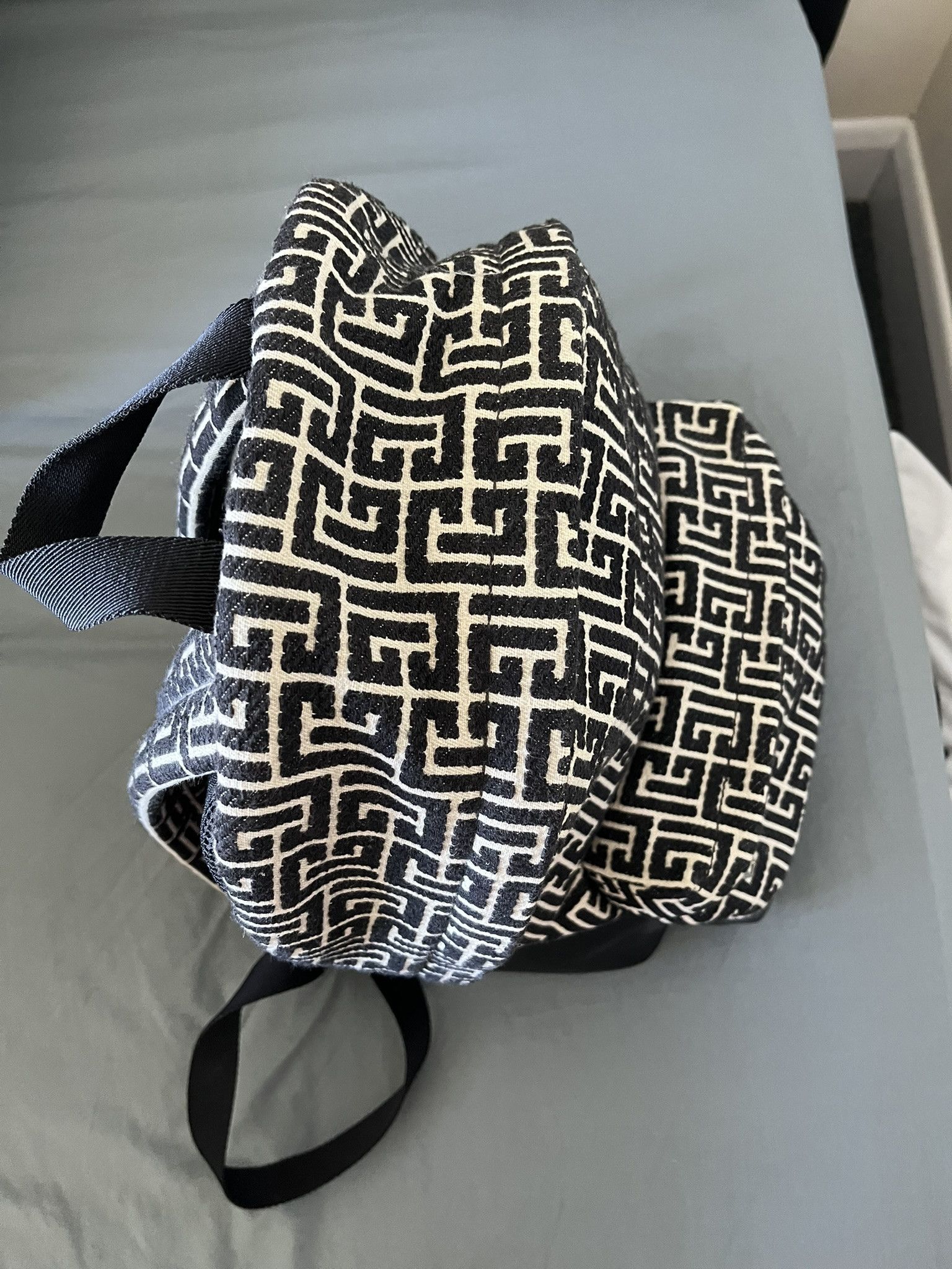Balmain Balmain All-Over Logo-Pattern Backpack Size ONE SIZE - 5 Thumbnail