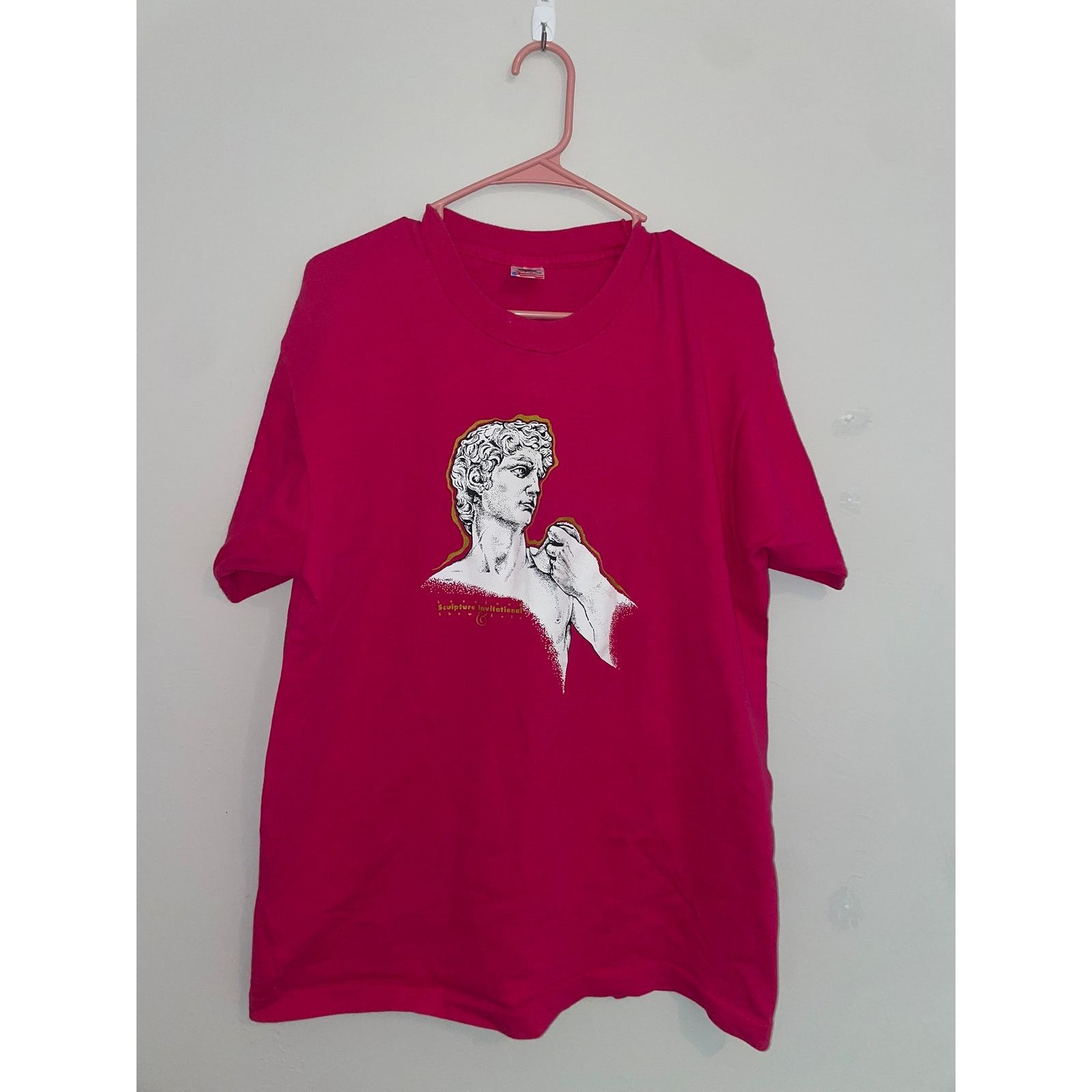 Fruit Of The Loom Vintage Michelangelo Art Shirt Loveland Show Tee 90s VTG XL Size US XL / EU 56 / 4 - 1 Thumbnail