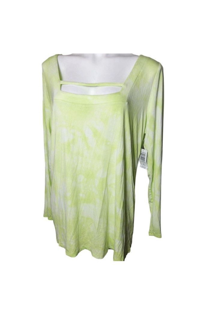 Torrid Torrid Love Sick Tie Dye Long Sleeve Top Size XL / US 12-14 / IT 48-50 - 2 Thumbnail
