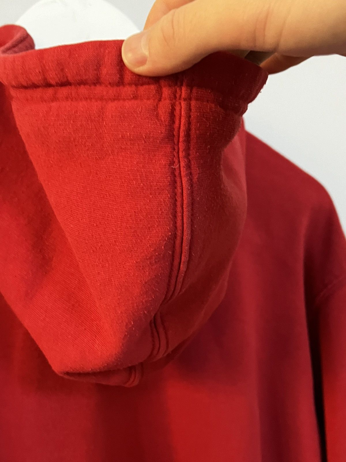 Japanese Brand × Nike Nike hoodie distressed 00s red Size US L / EU 52-54 / 3 - 6 Thumbnail
