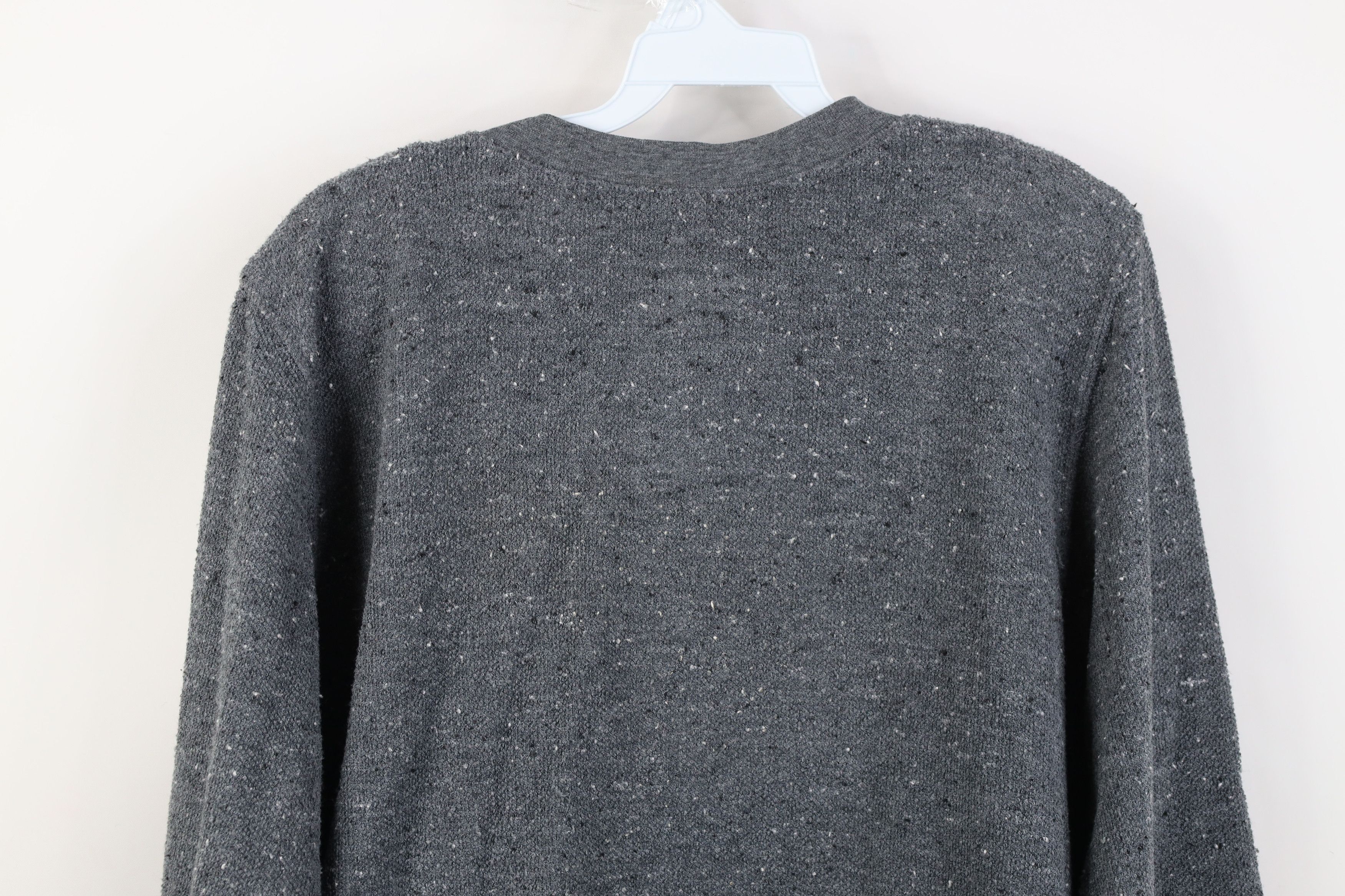 Vintage Vintage 90s Streetwear Thermal Knit Clasp Henley Sweater Size L / US 10 / IT 46 - 10 Thumbnail