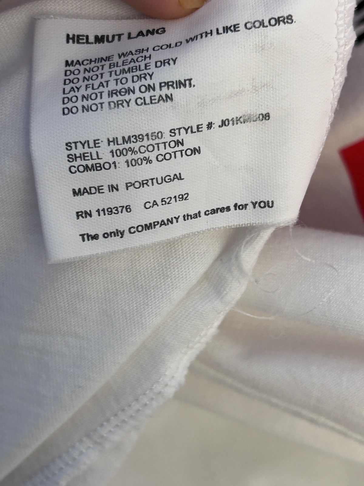 Helmut Lang HELMUT LANG WORLDWIDE White T-SHIRT large Size US L / EU 52-54 / 3 - 7 Thumbnail