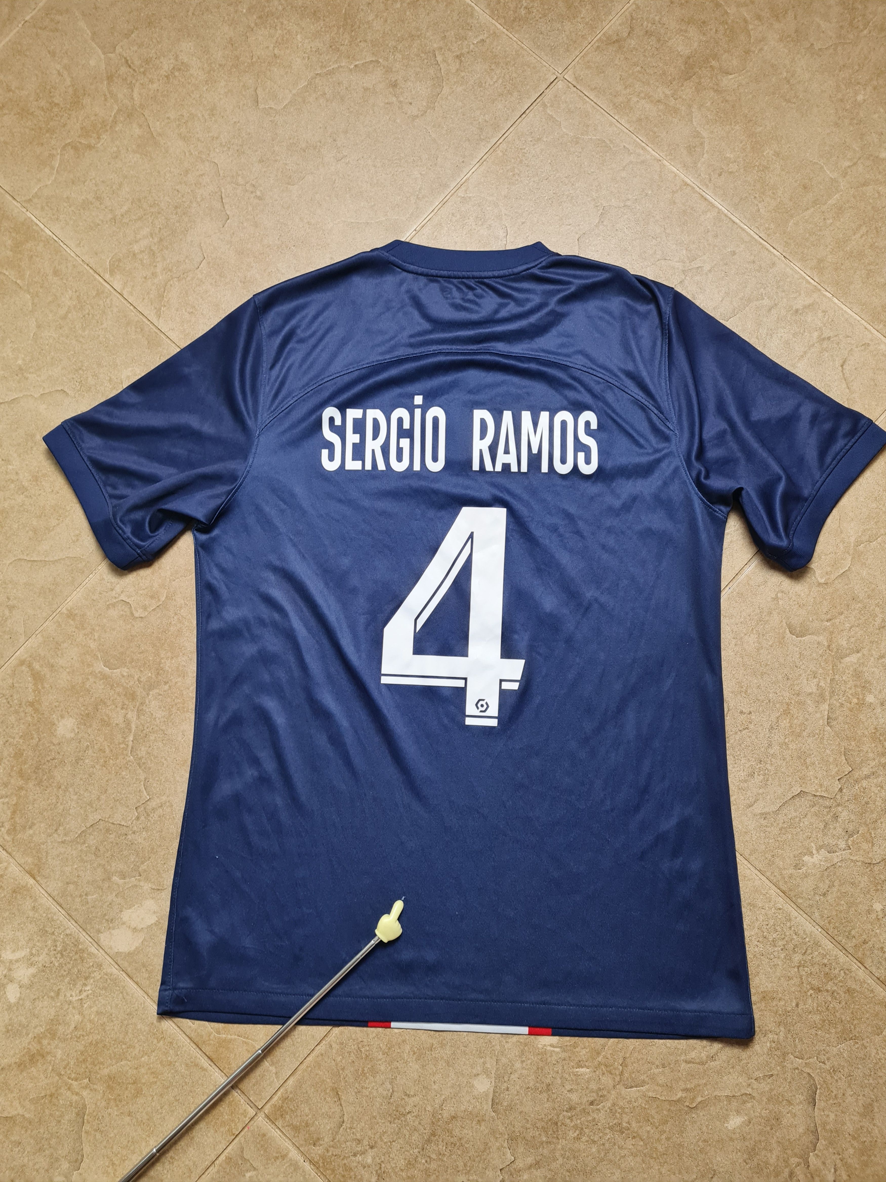 Nike PSG Ramos #4 Home Soccer Shirt Soccer Nike Paris Saint Size US M / EU 48-50 / 2 - 1 Thumbnail