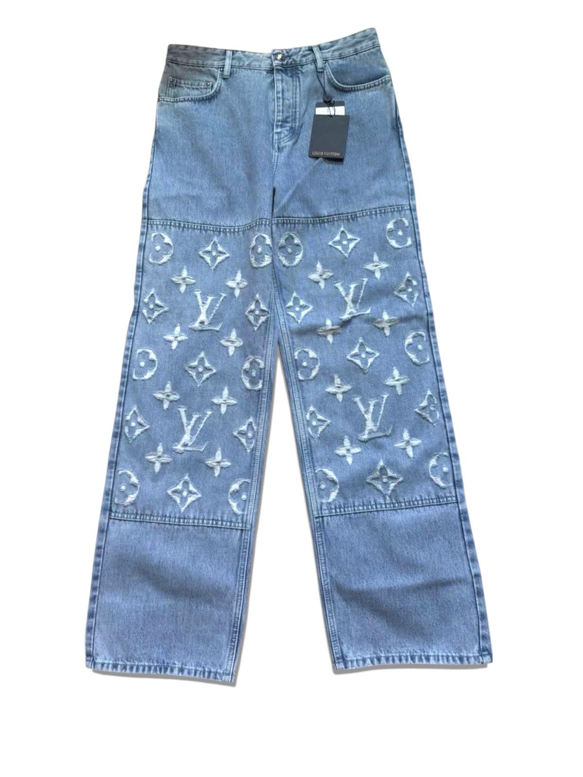Louis Vuitton Louis Vuitton 30 Skate Denim Jeans Blue Monogram Size US 30 / EU 46 - 2 Thumbnail