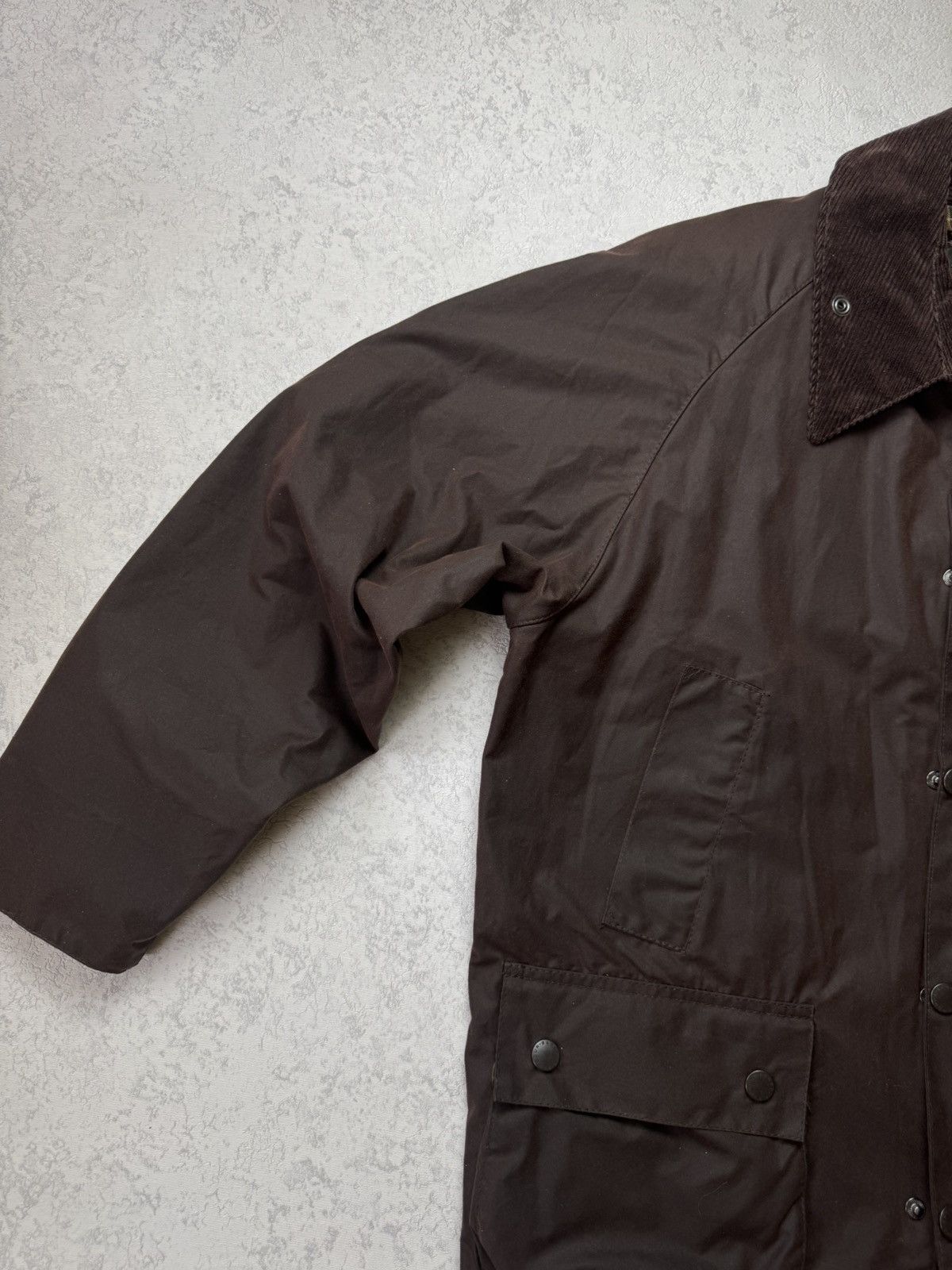 Barbour Barbour Waxed Brown Bedale Jacket Coat With Hood C44/112cm Size US L / EU 52-54 / 3 - 13 Thumbnail