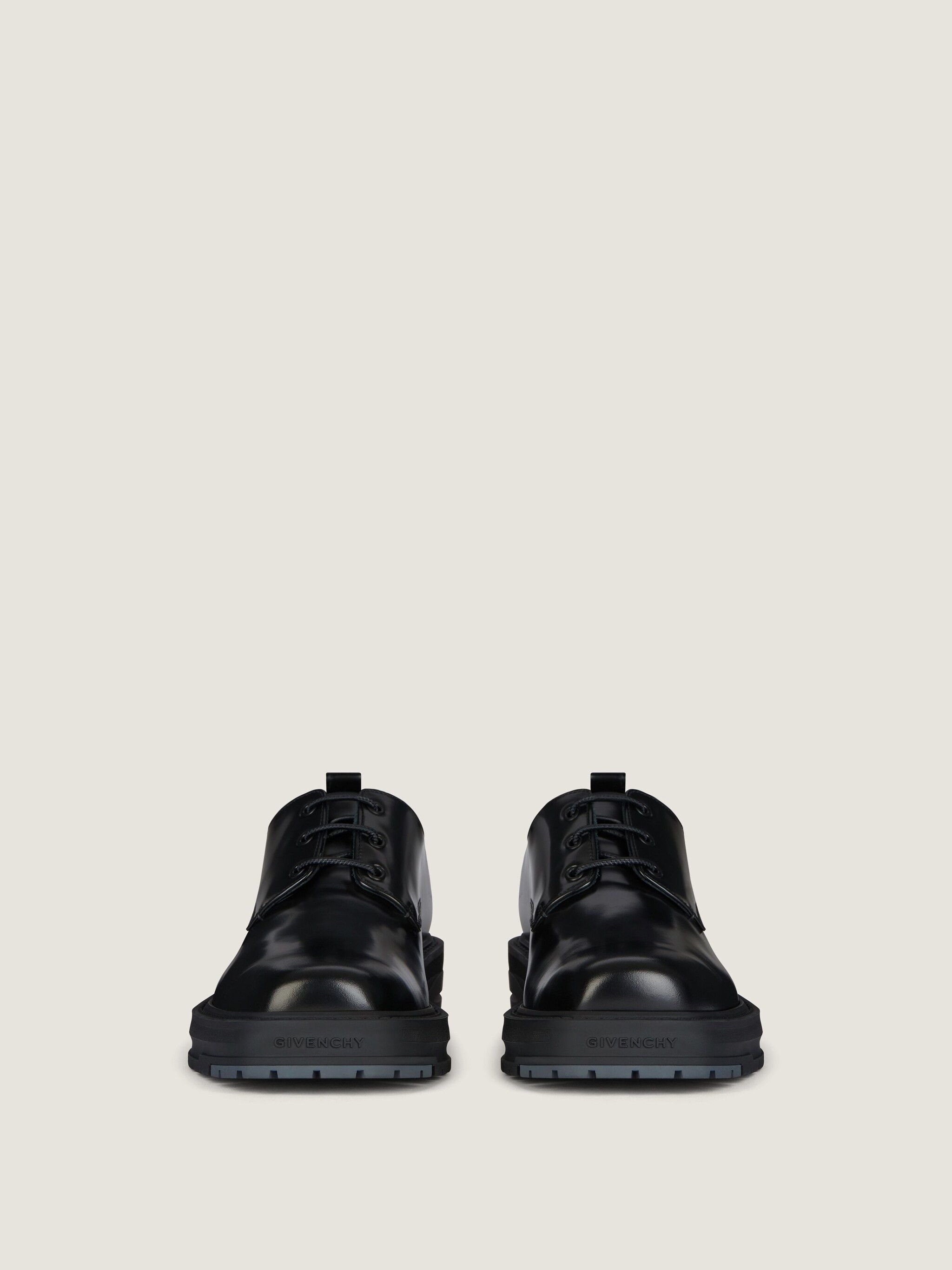 Givenchy o1w1db10426 Show Lace-Up Derby Shoes in Black Size US 8 / EU 41 - 3 Thumbnail