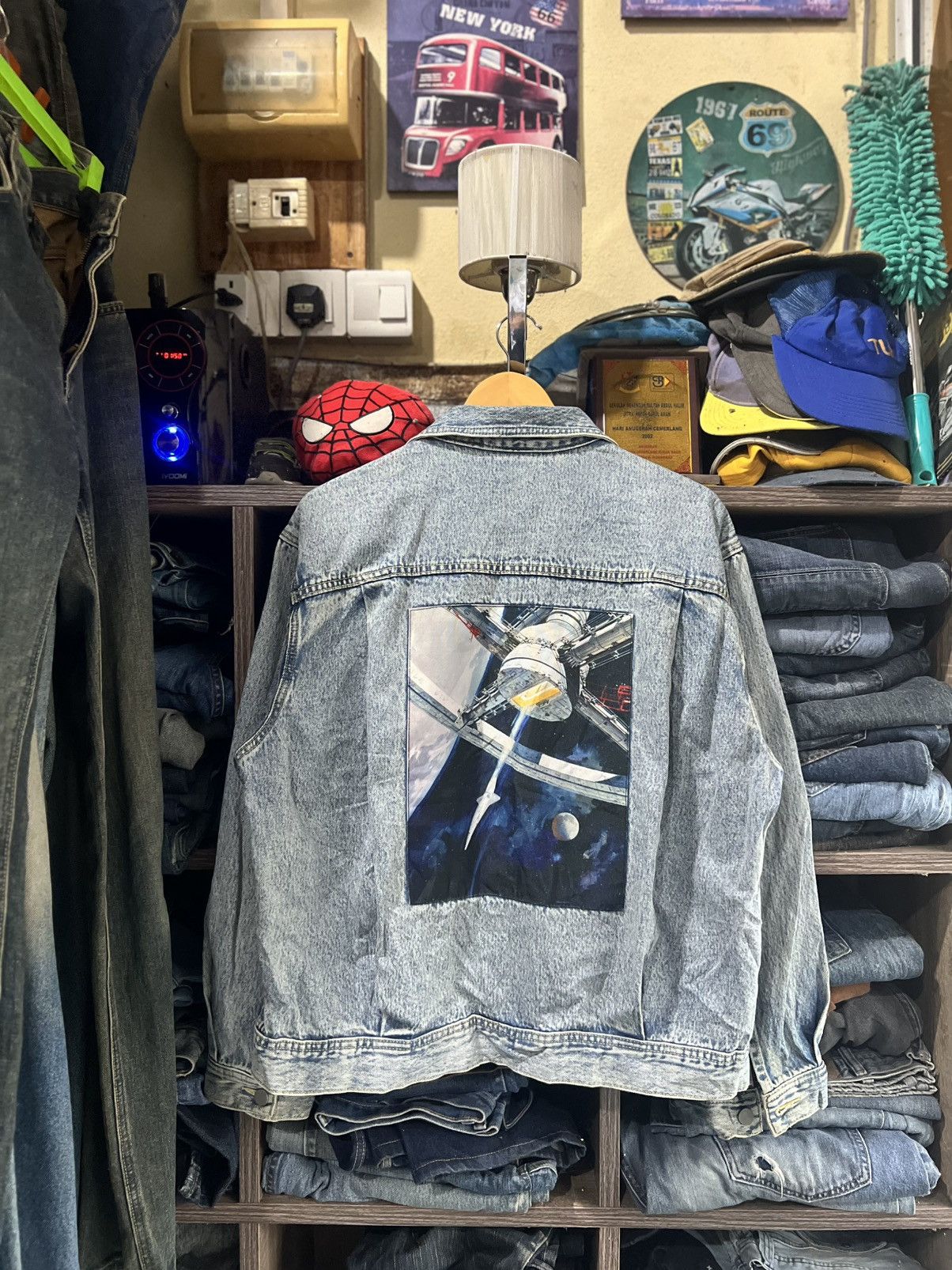 GU 🔥Rare Gu x 2001:A Space Oddyssey Denim Jacket Size US M / EU 48-50 / 2 - 1 Thumbnail