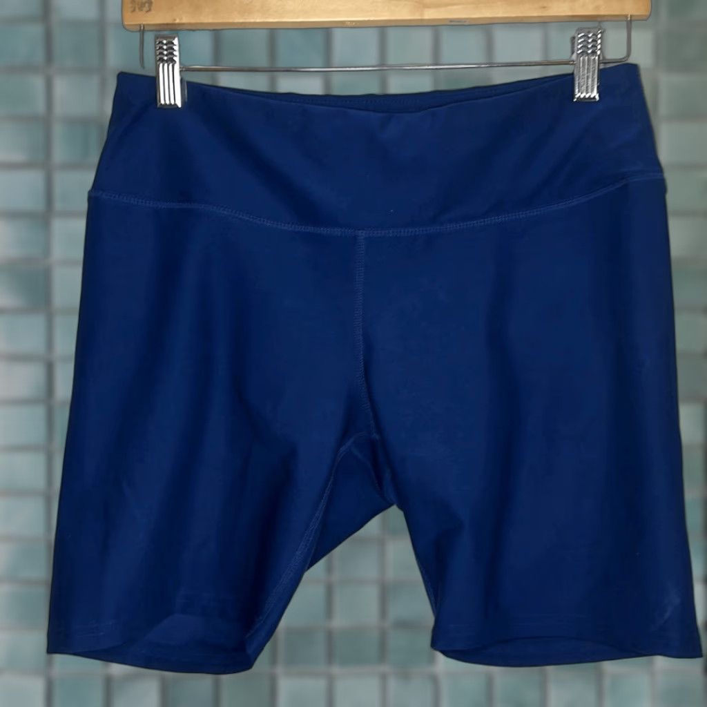 Vintage Tesla Biker Shorts Navy Blue L Womens Size 36" / US 14 / IT 50 - 1 Preview
