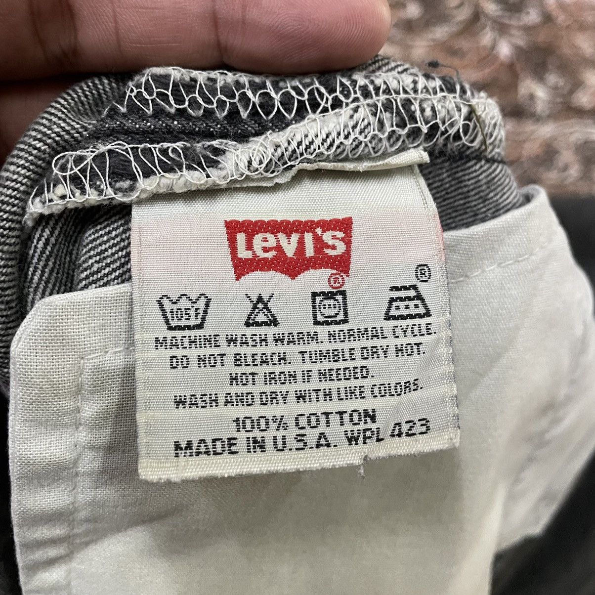 Levi's Vintage Clothing 🔥Vintage 1996 Levis 501 Washed Ripped Distress Denim Jeans Size US 31 - 15 Thumbnail