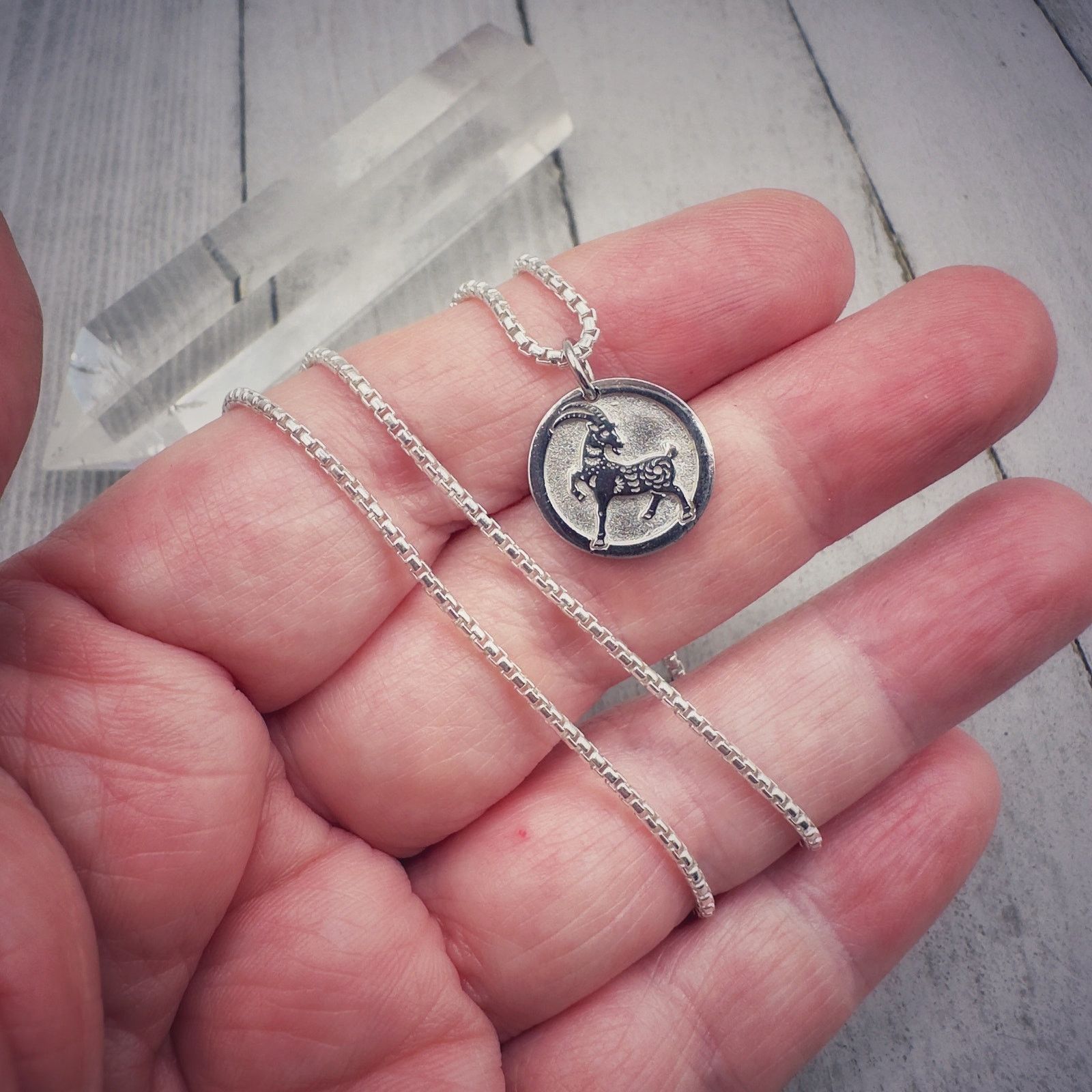 The Unbranded Brand Chinese Zodiac Year of The Goat 925 Silver Necklace Size ONE SIZE - 3 Thumbnail