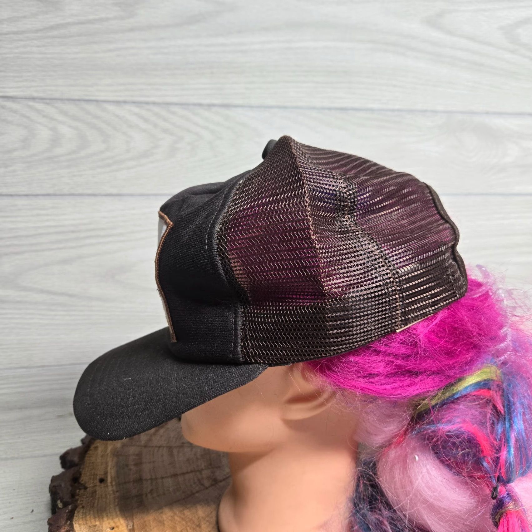 Vintage VINTAGE Pro Comm Hat Snapback Patch Cap Trucker Blacksburg VA Virginia Communications Hat Unbranded Adult One Size Brown Mens Womens Size ONE SIZE - 5 Thumbnail